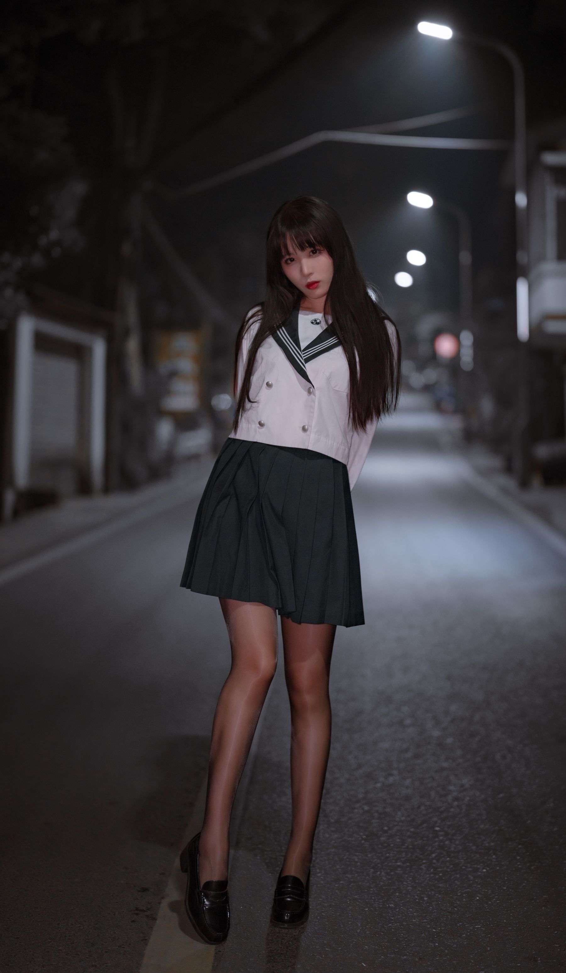 轩萧学姐 – 公路JK [46P]-66COS