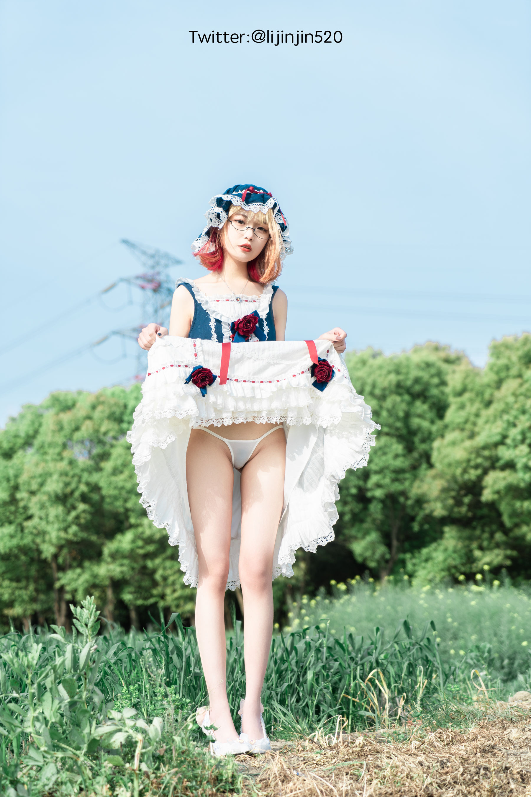 梨瑾瑾 – 户外LO裙 [22P] 插图5