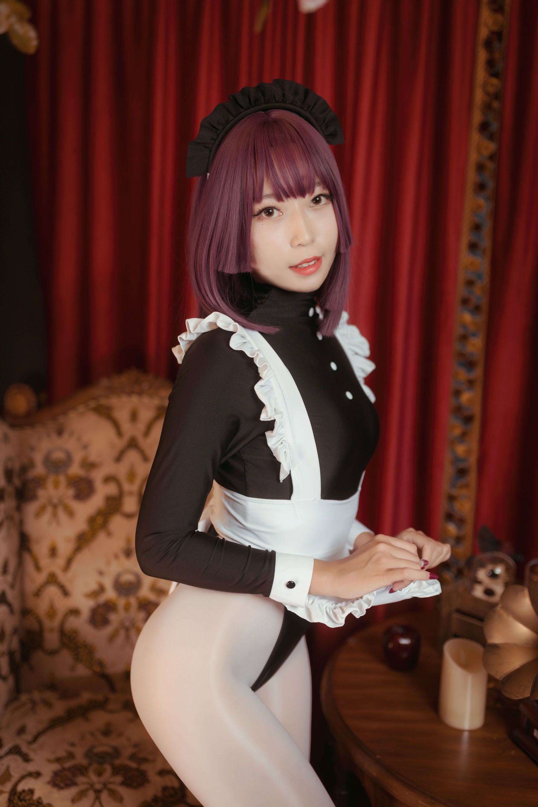 动漫博主Money冷冷 – 高叉女仆 [25P]-66COS