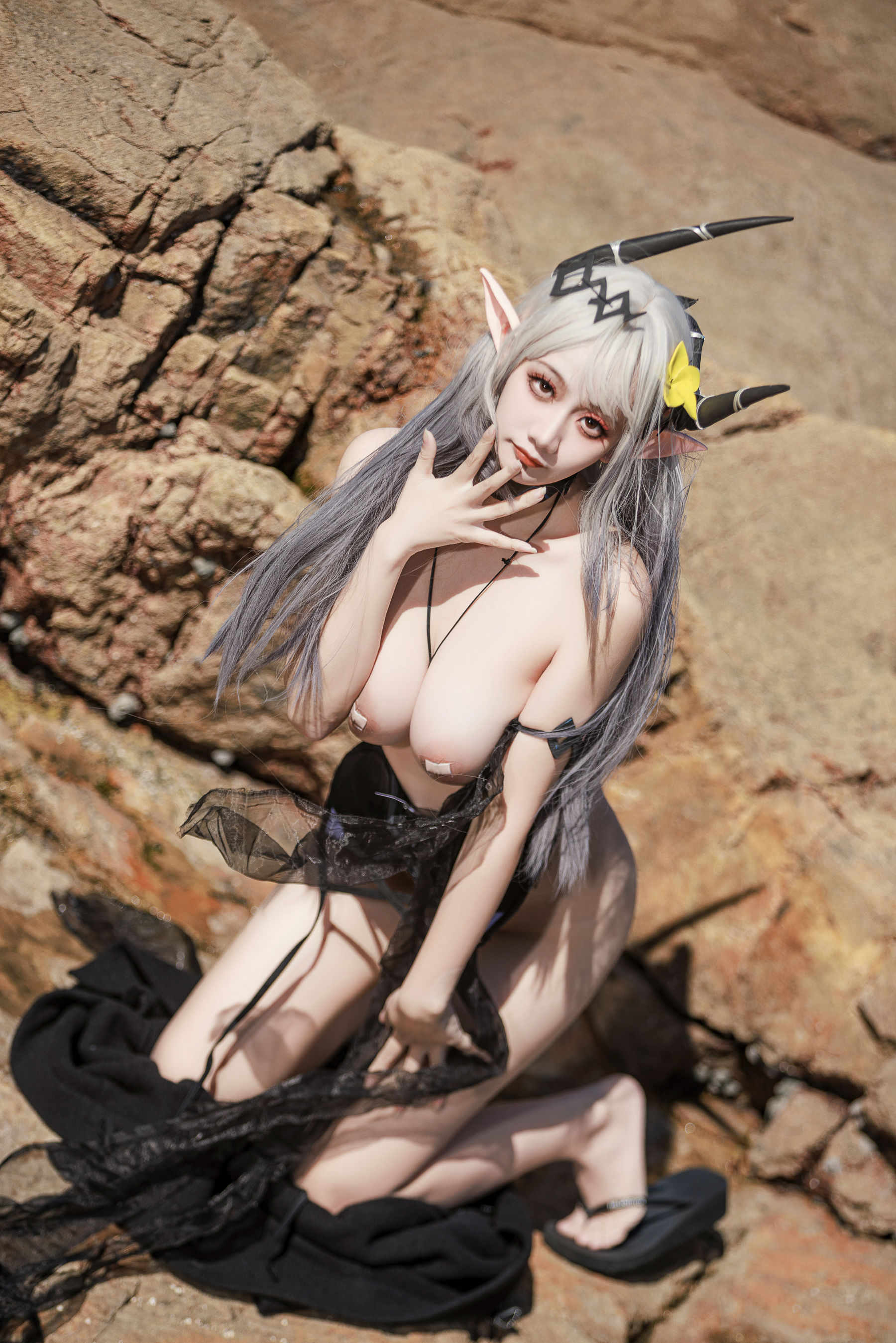 阿雪雪 – 泥岩泳装 [42P]-66COS