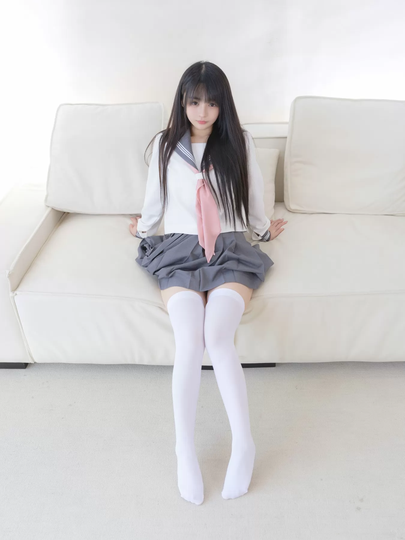 桜井宁宁 – 双马尾白丝JK [85P]-66COS