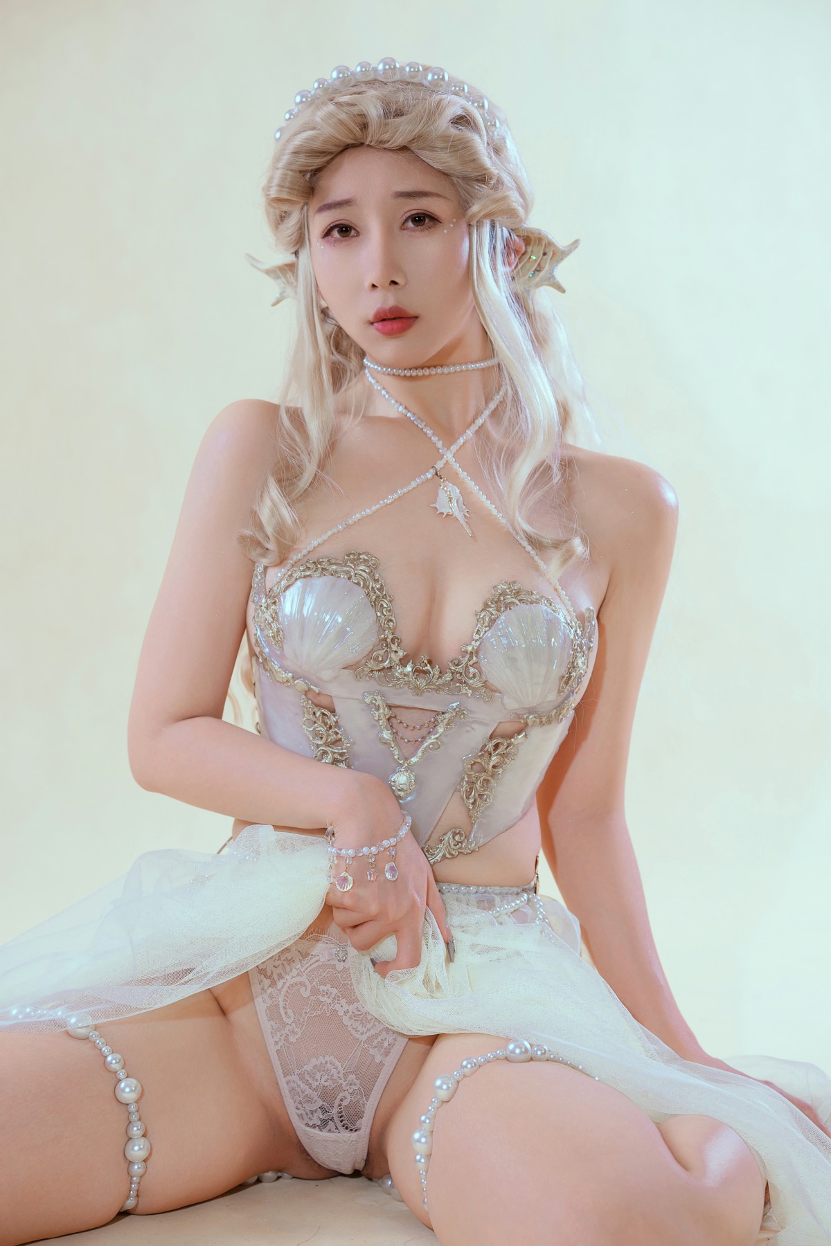 云溪溪 – 奶桃 珊迦娜·人鱼 [31P]-66COS
