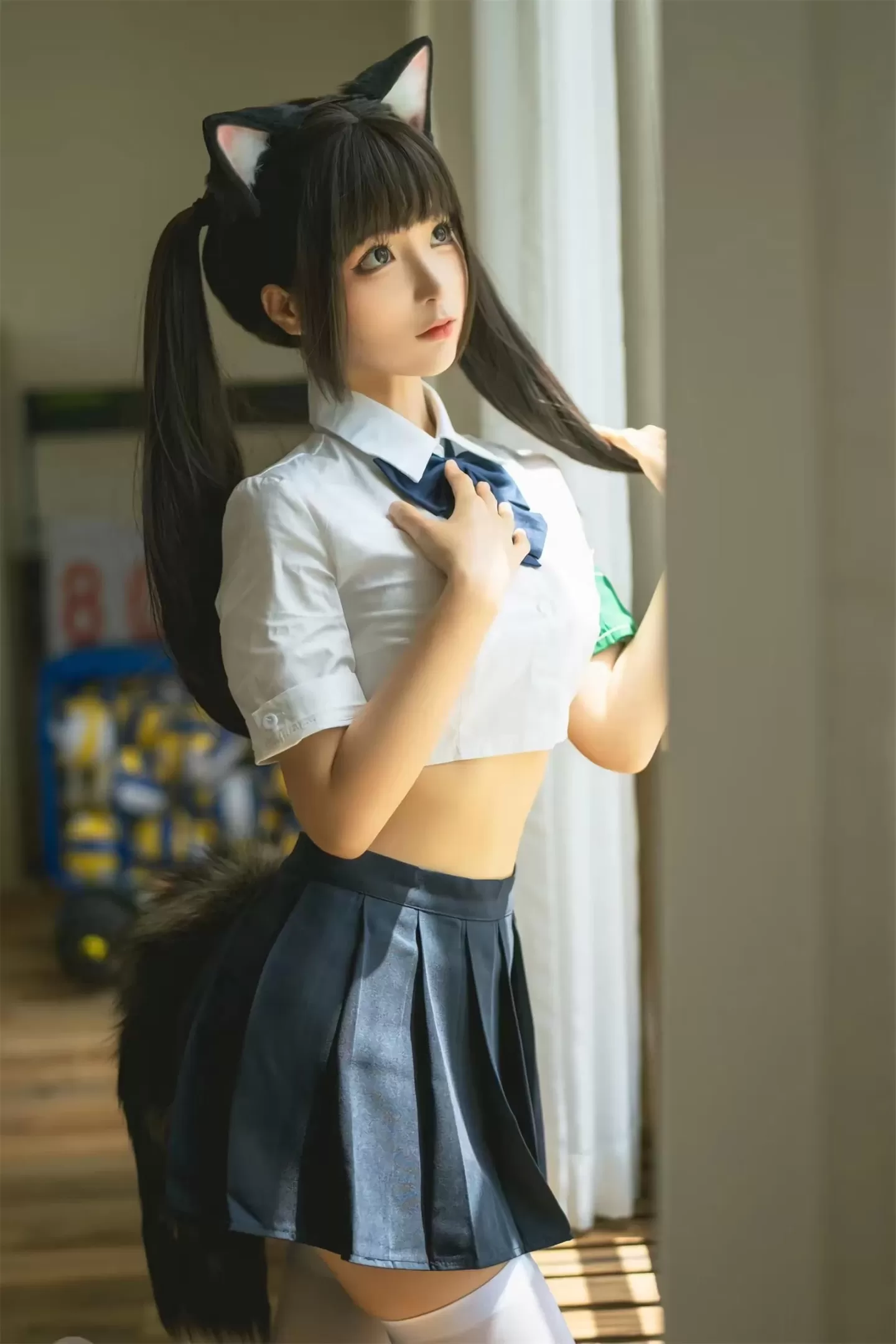 蠢沫沫 – 学妹是猫娘-居家学妹 [44P]-66COS