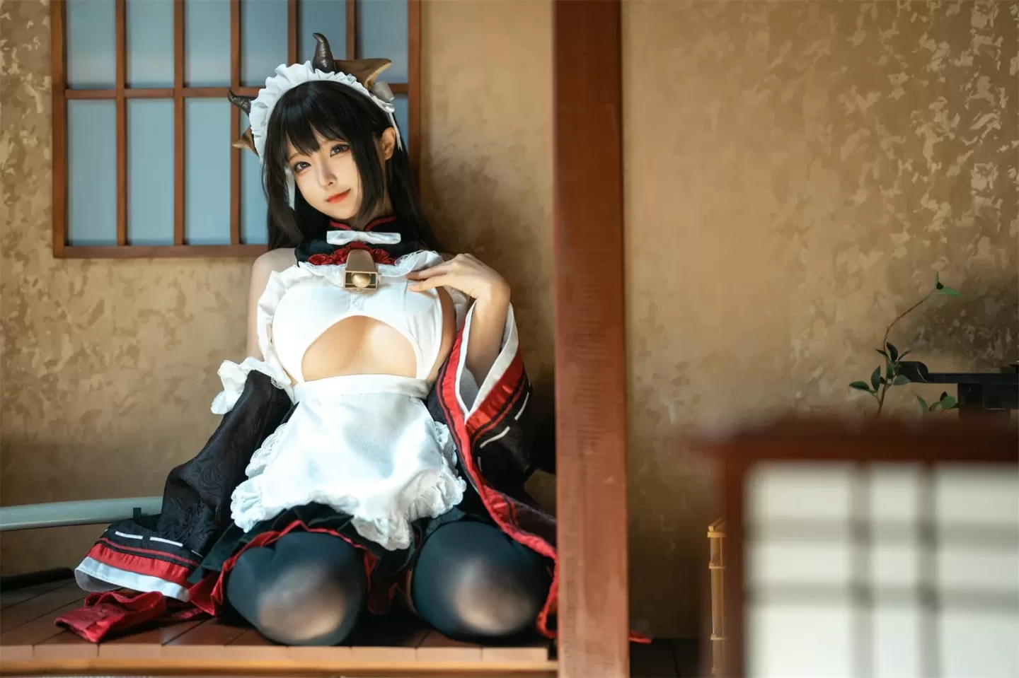 蠢沫沫 – 甘雨-猫猫-牛牛女仆 [52P] 插图6