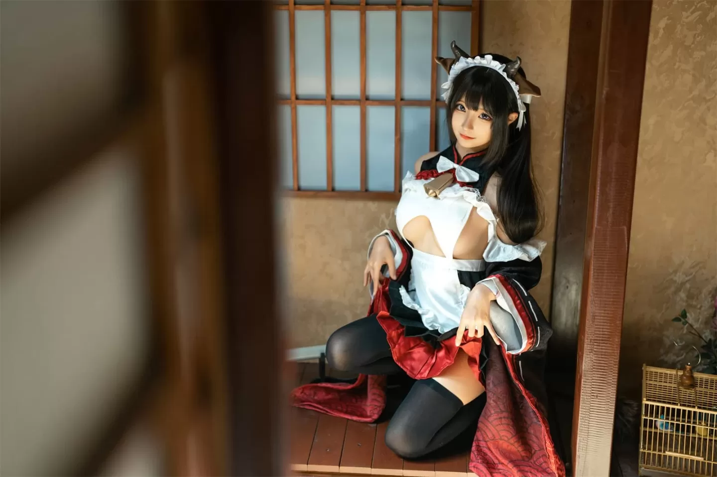 蠢沫沫 – 甘雨-猫猫-牛牛女仆 [52P] 插图3