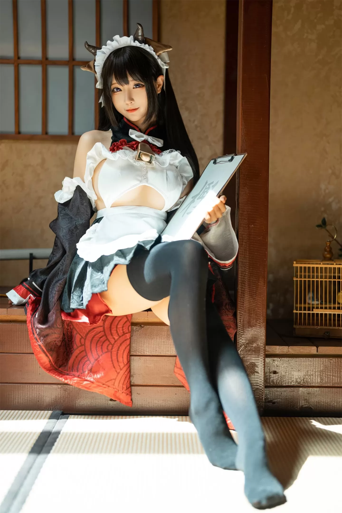 蠢沫沫 – 甘雨-猫猫-牛牛女仆 [52P]-66COS