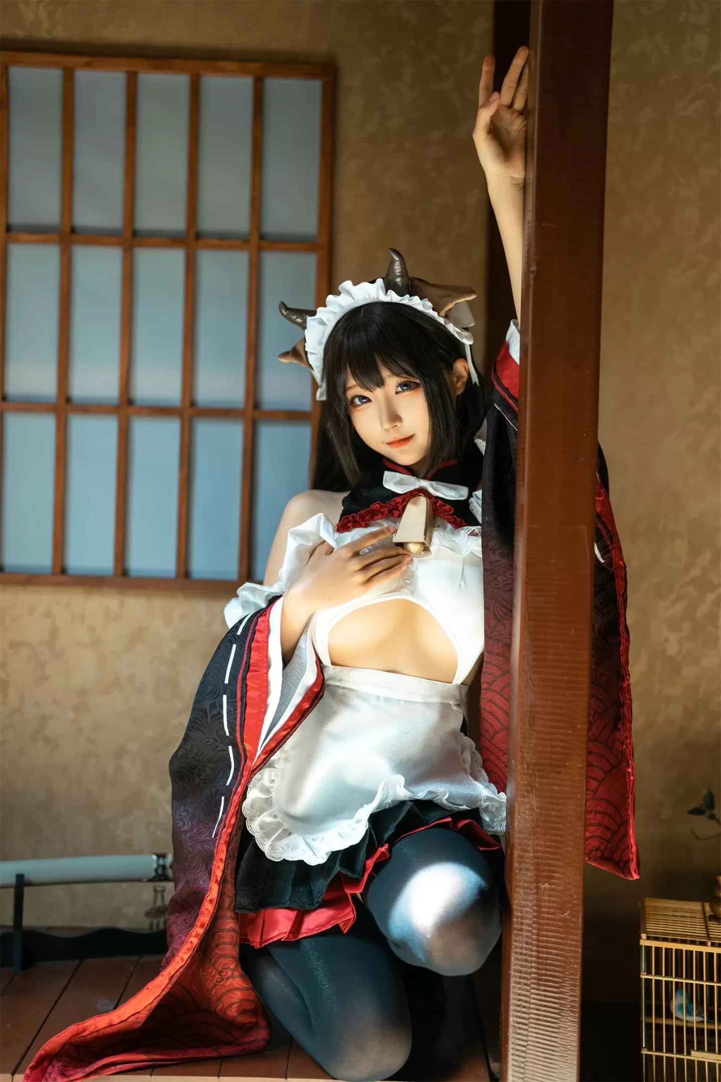 蠢沫沫 – 甘雨-猫猫-牛牛女仆 [52P] 插图4