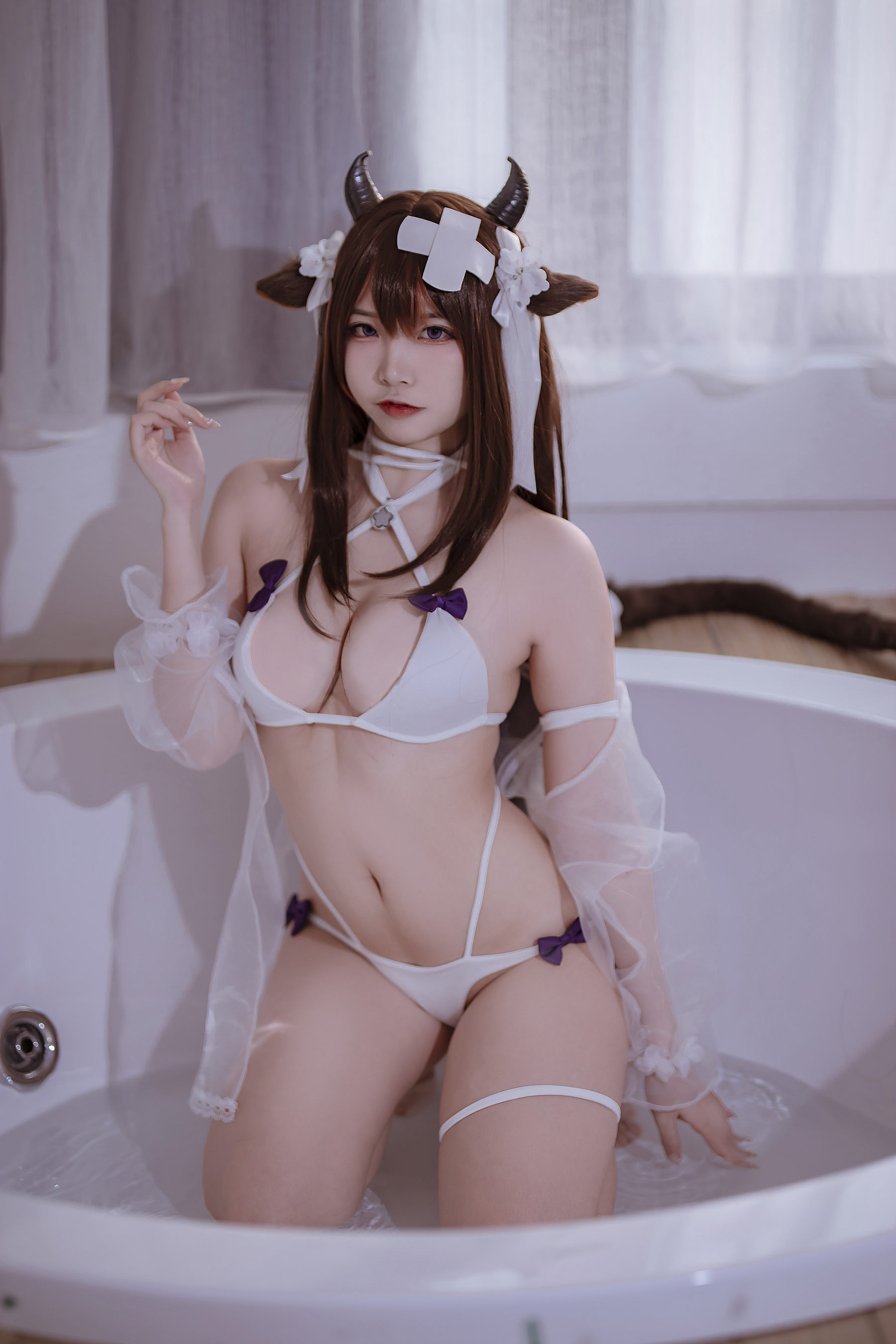 二佐Nisa – 碧蓝樫野泳装 [51P]-66COS