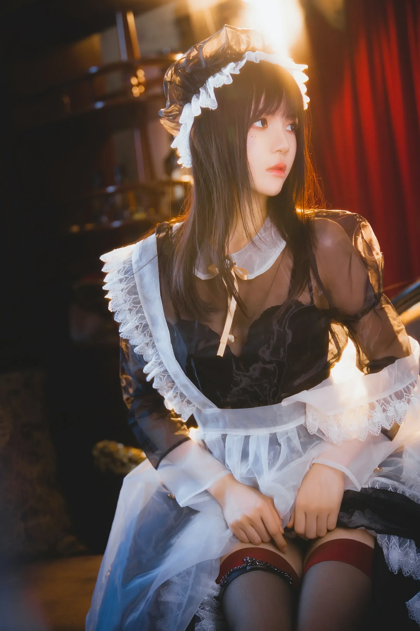 桜桃喵 – 透明女仆 [46P]-66COS