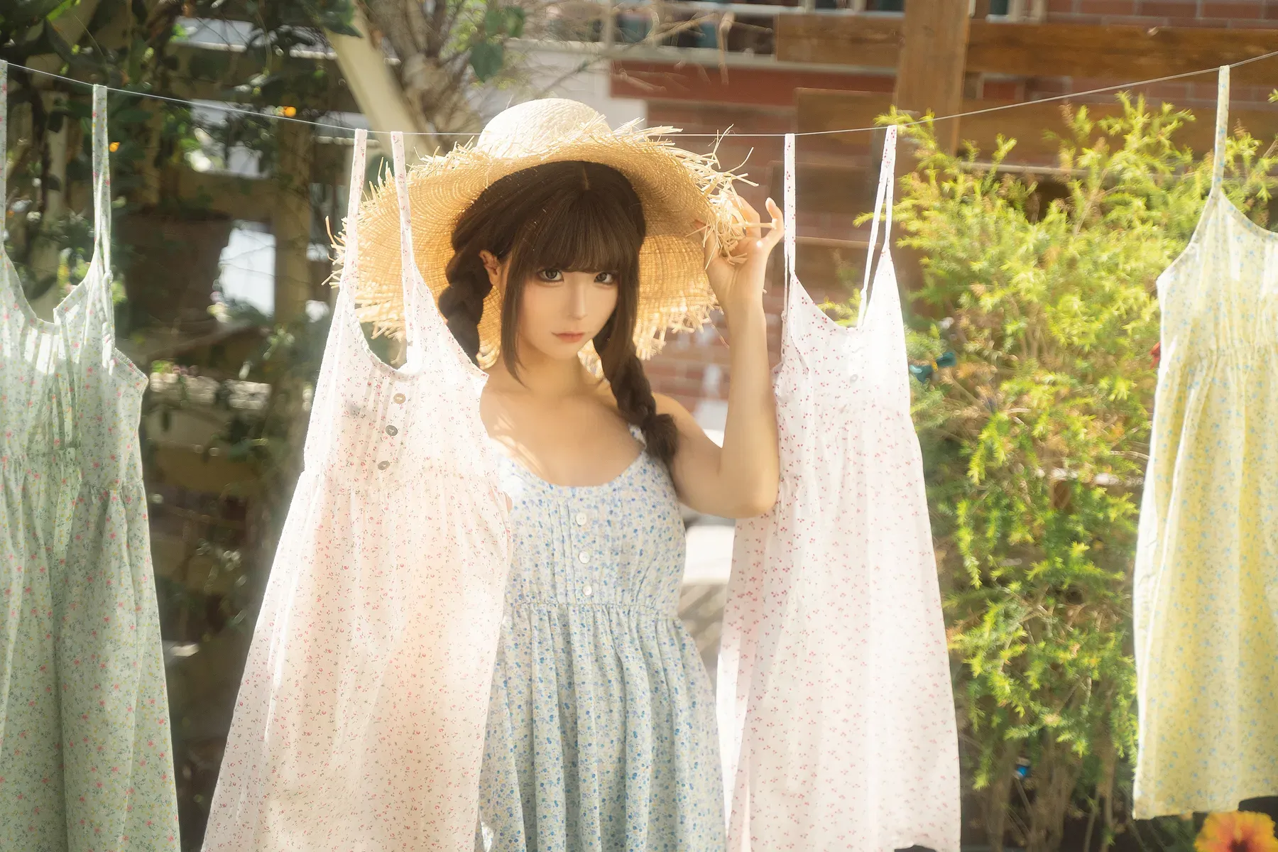 蠢沫沫 – 晾衣服 [88P]-66COS