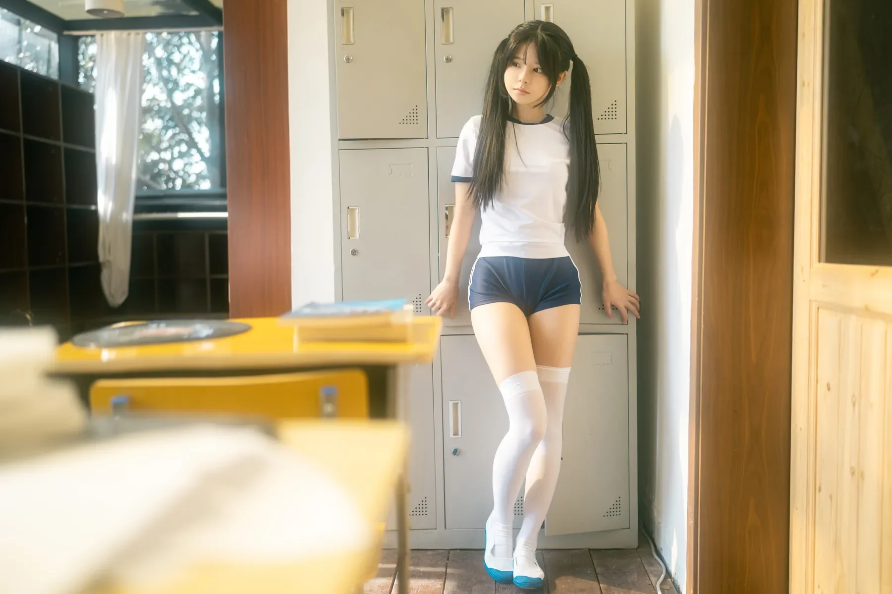 rua阮阮 – 春の更衣室-体操服 [47P]-66COS