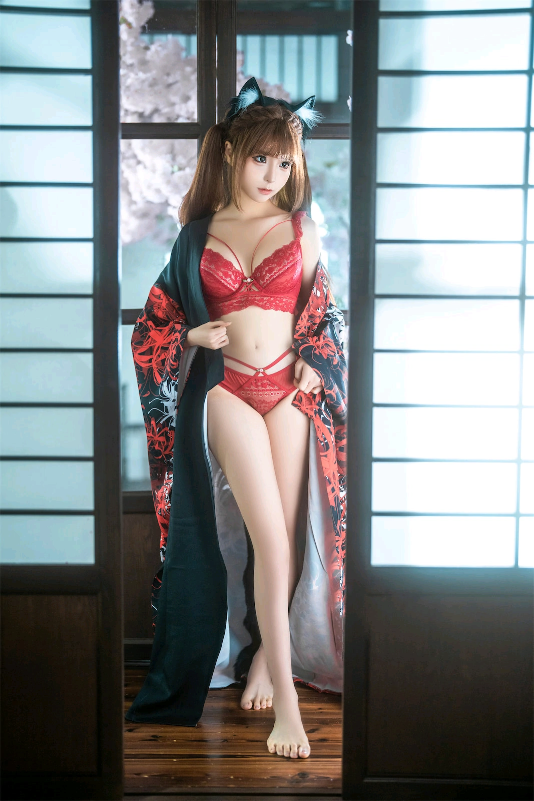 蠢沫沫 – 捆绑和服 [55P]-66COS