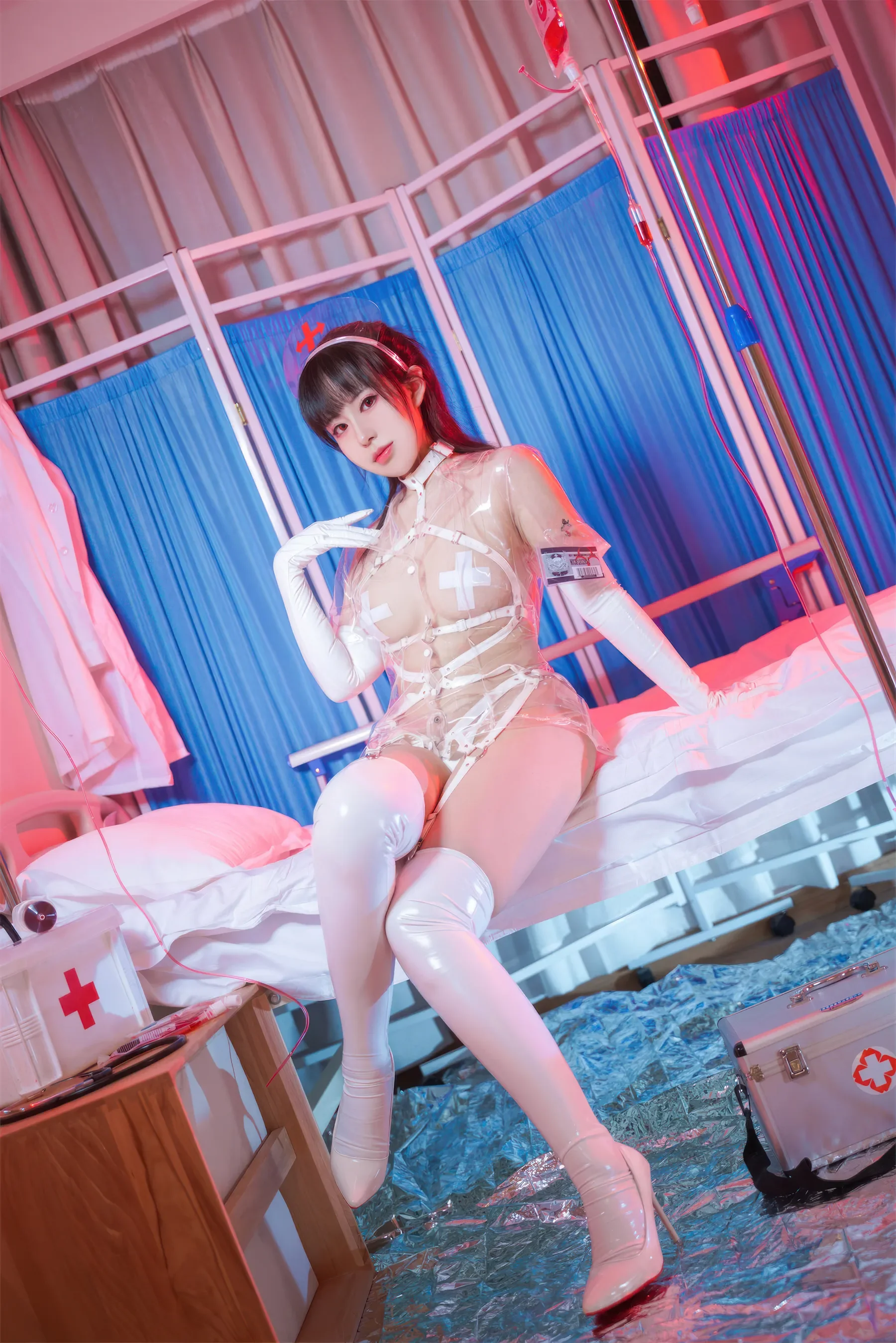 虎森森 – 透明护士 [60P]-66COS