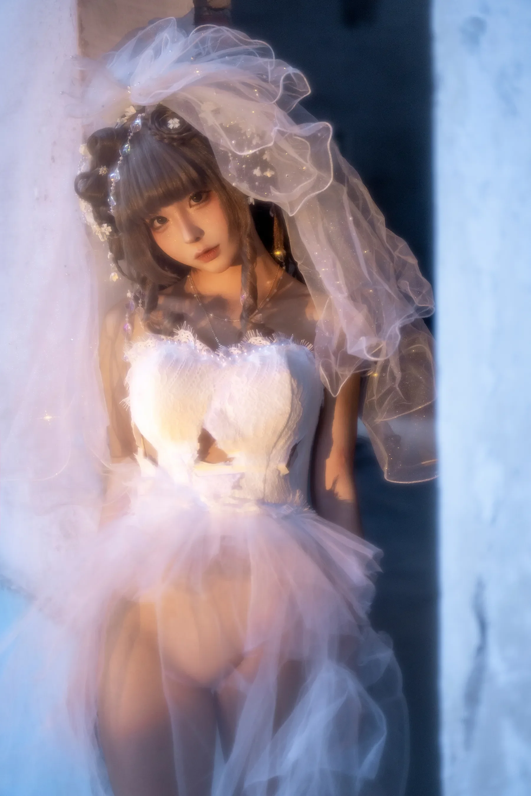 蠢沫沫 – 废墟婚纱 [61P]-66COS
