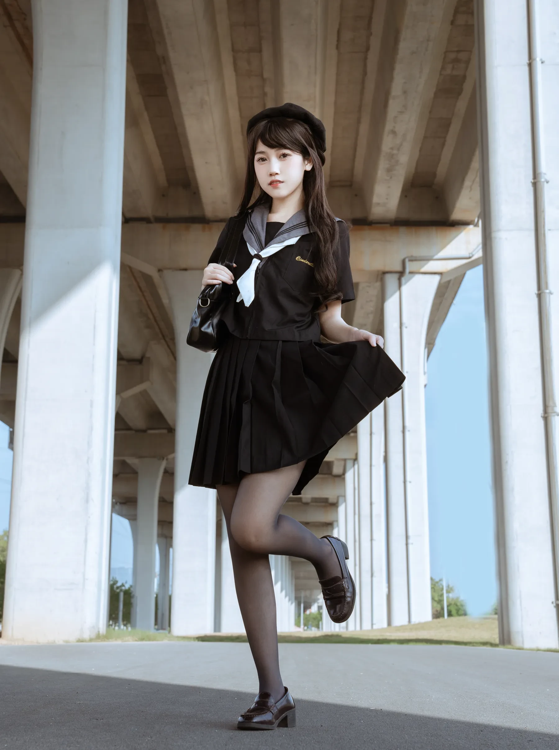 不呆猫 – 放课后野外JK [70P]-66COS