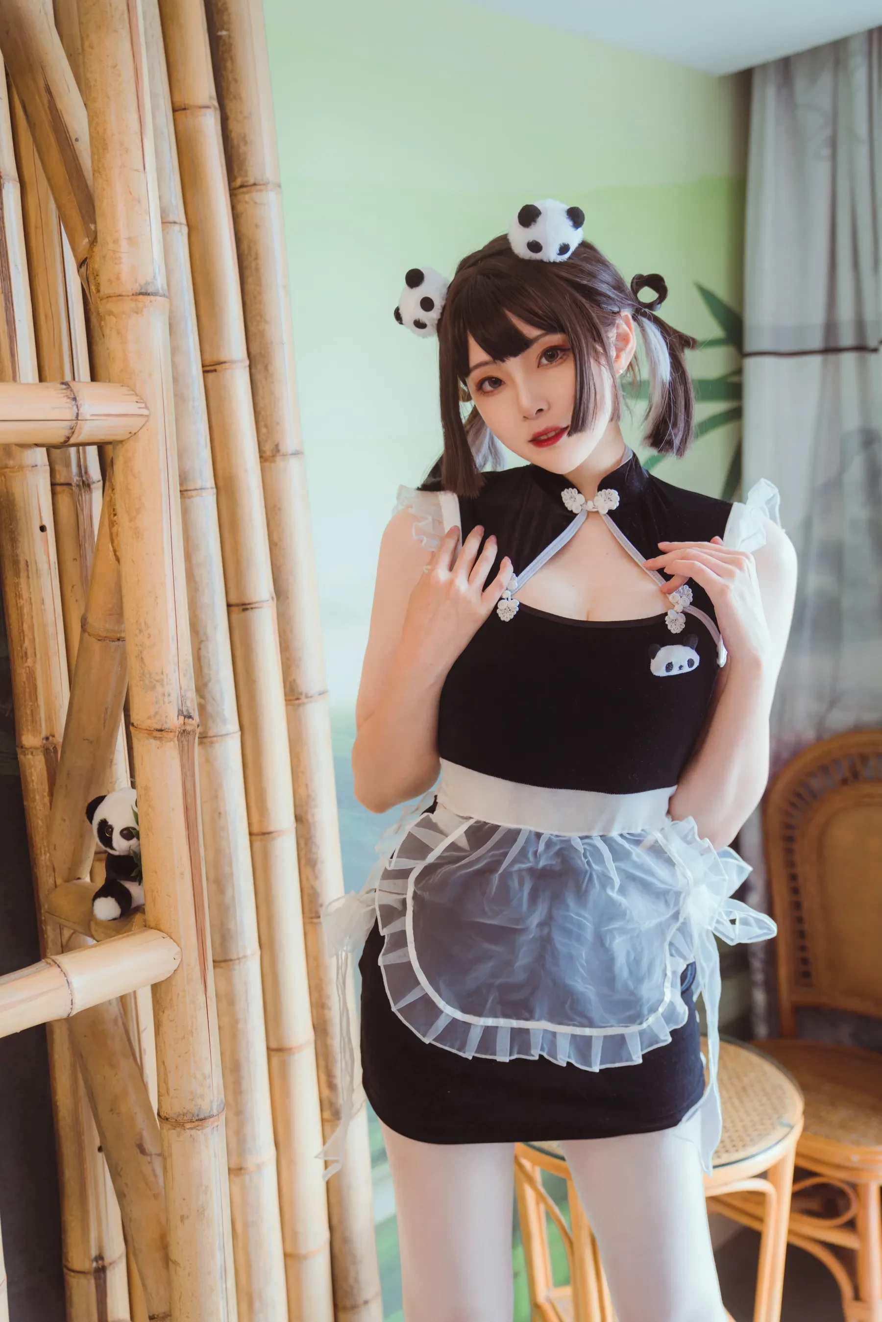 Natsuko夏夏子 – 熊猫女仆 [55P]-66COS