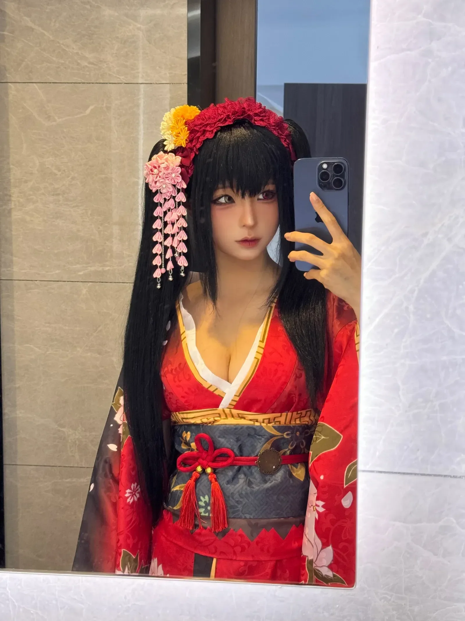 蠢沫沫 – 狂三和服 · 花絮 [110P]-66COS