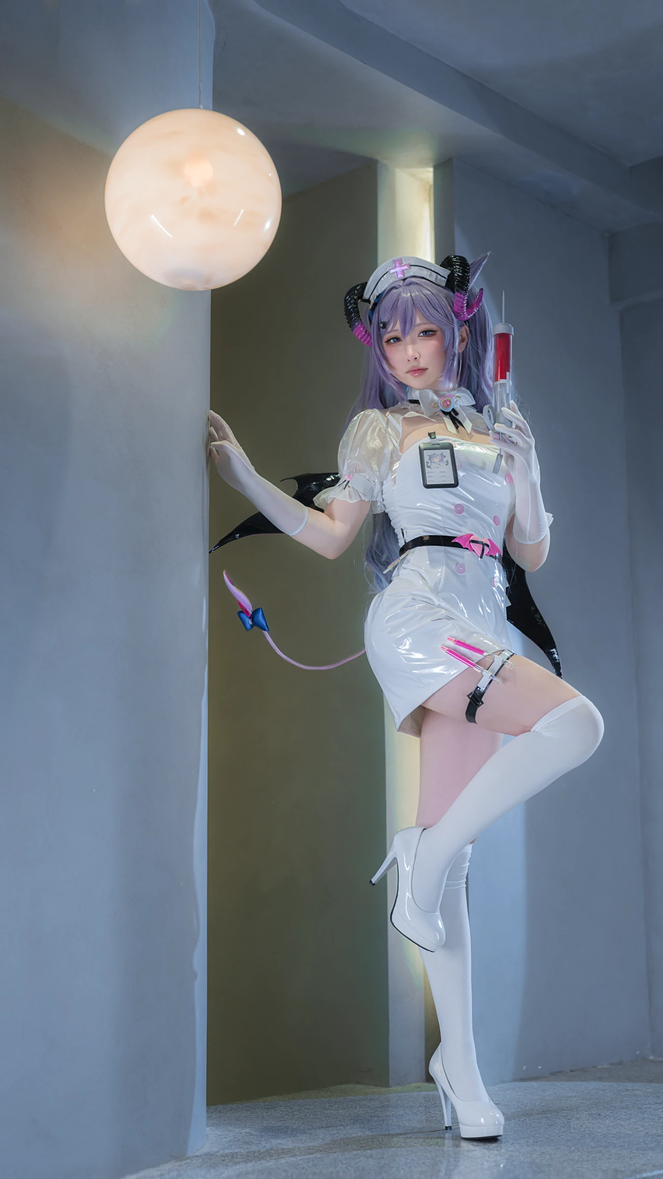 樱梨梨 – 刻晴魅魔护士 [30P]-66COS