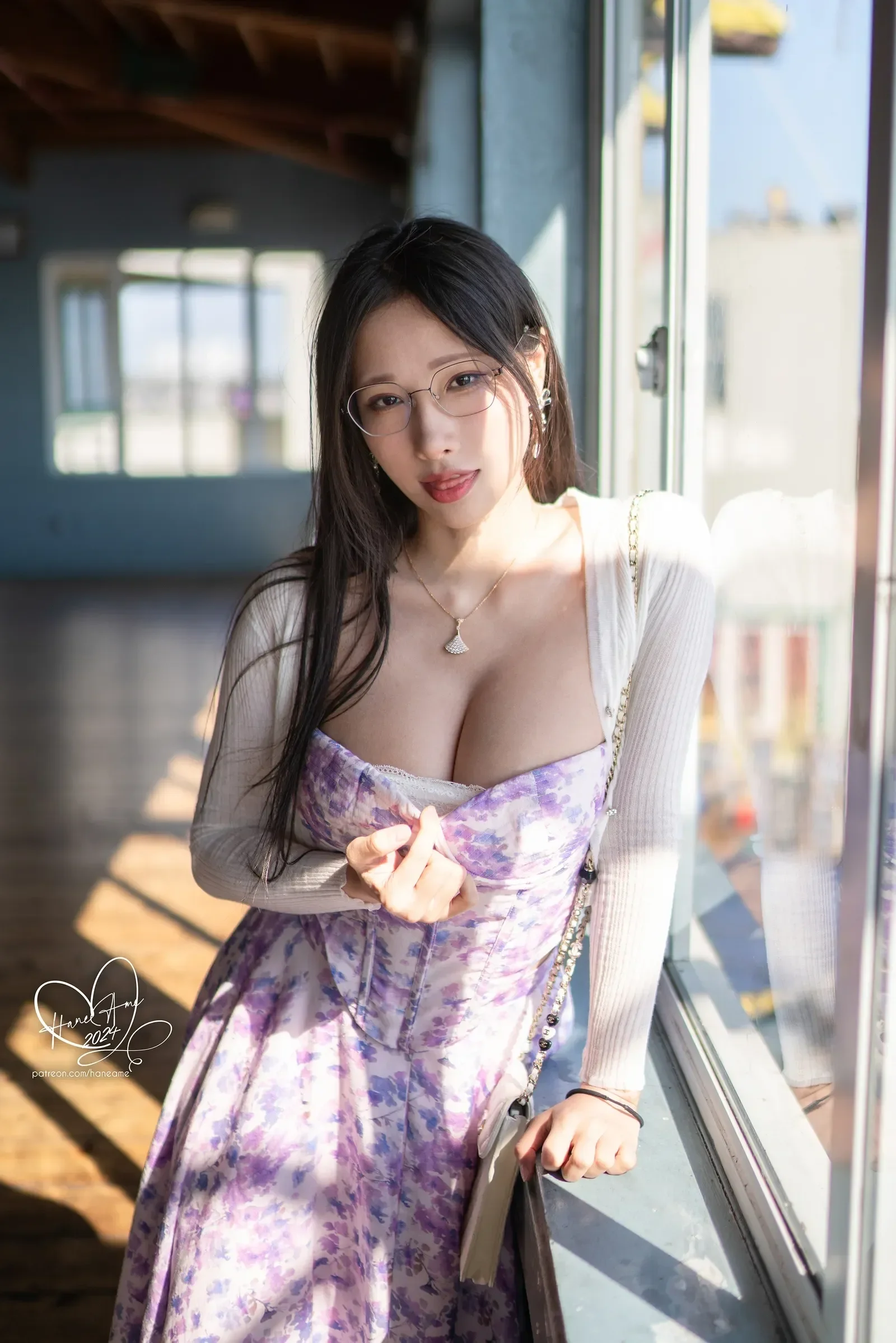 雨波_HaneAme – 波波日常 眼鏡女友 夏末回忆 [60P]-66COS