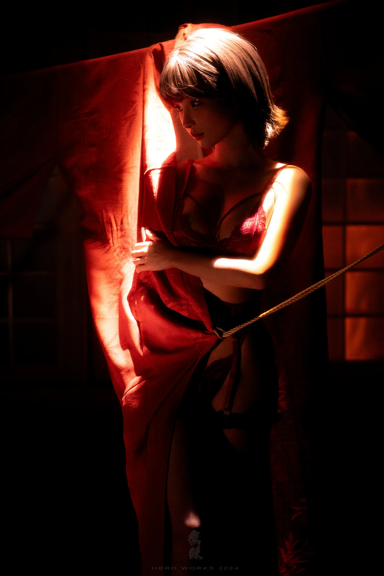 蠢沫沫 – 绳 [23P]-66COS