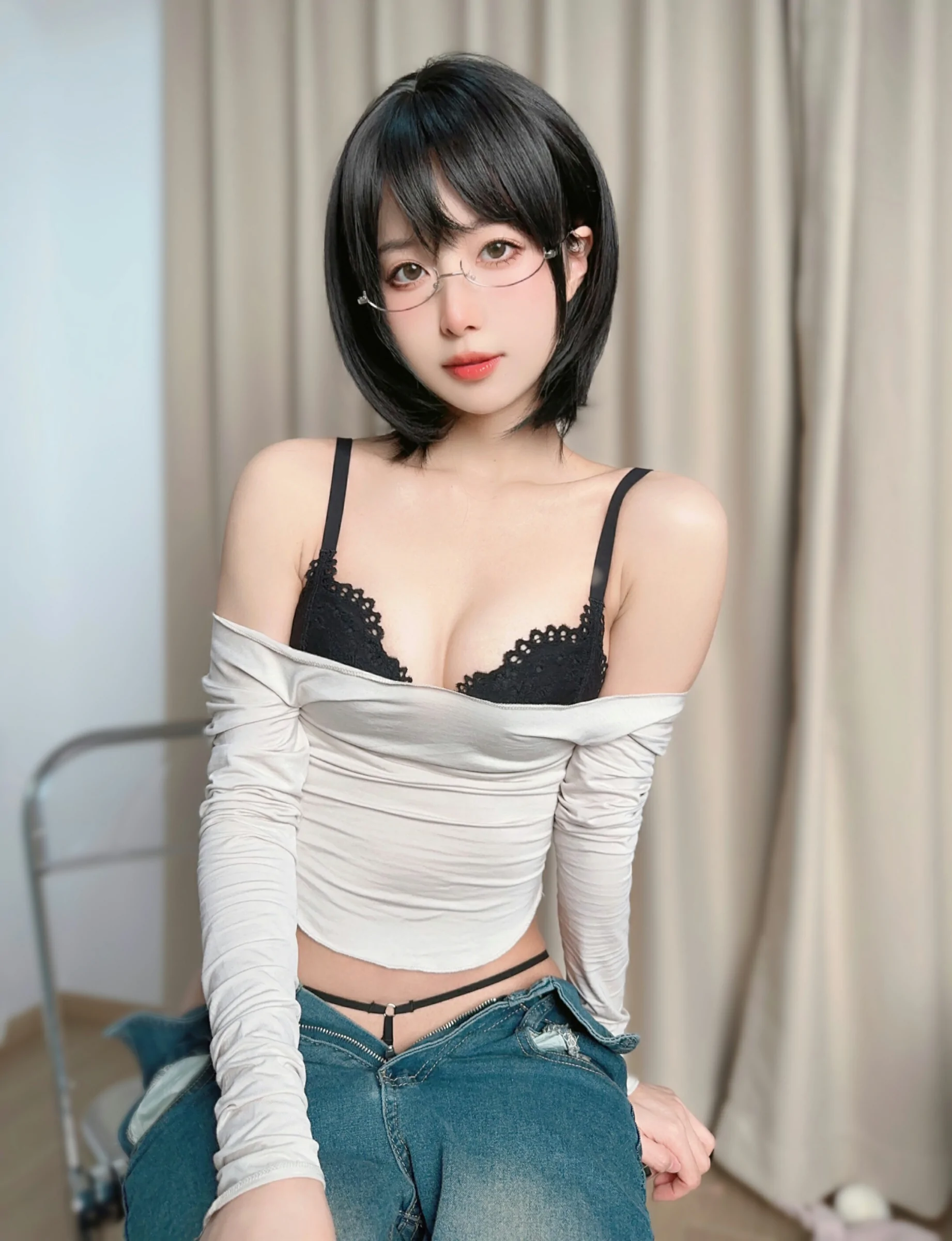 布丁大法 – 牛仔裤 [28P]-66COS