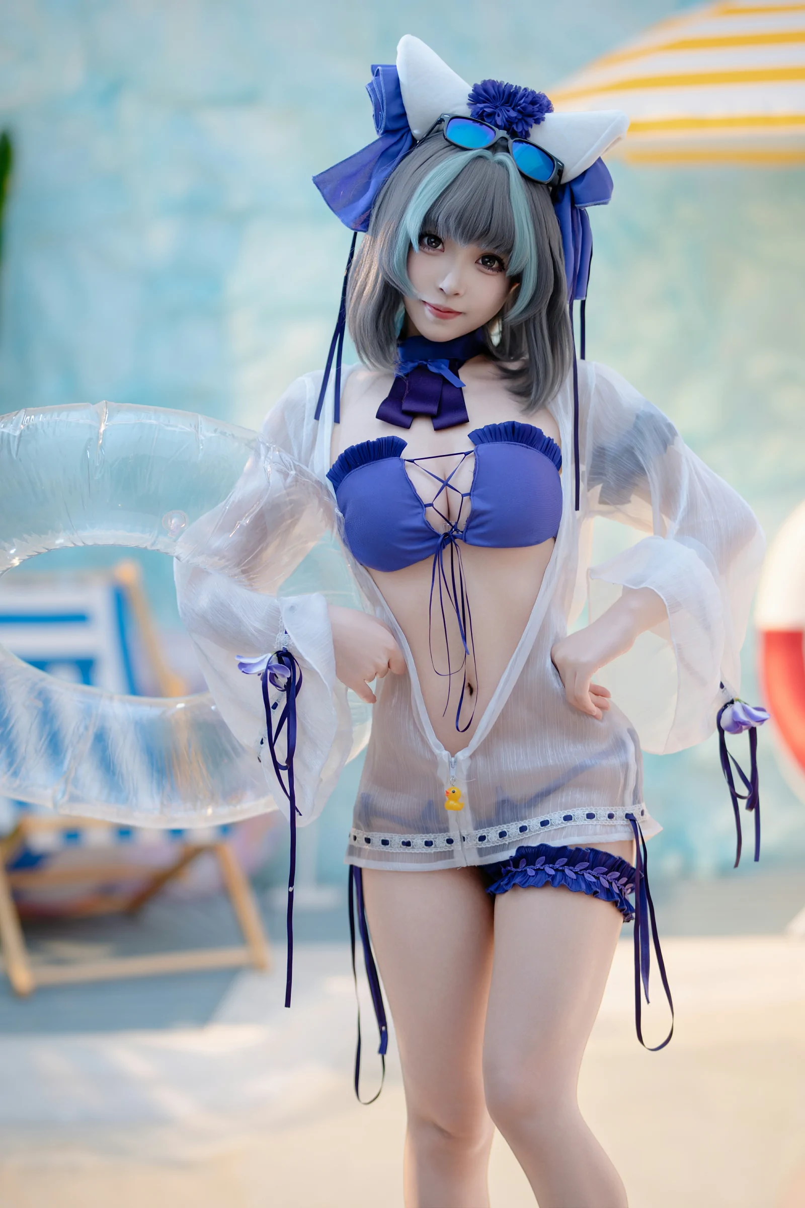 Bangni邦尼 – 泳装柴郡 [86P]-66COS