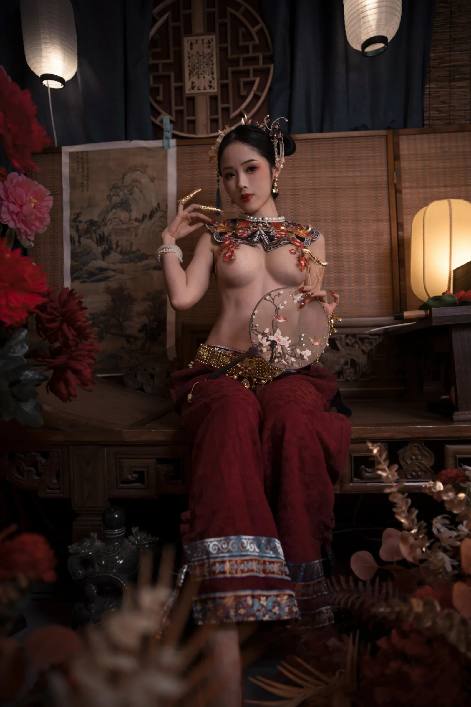 钛合金TiTi – 极品玉妃旗袍 [29P]-66COS