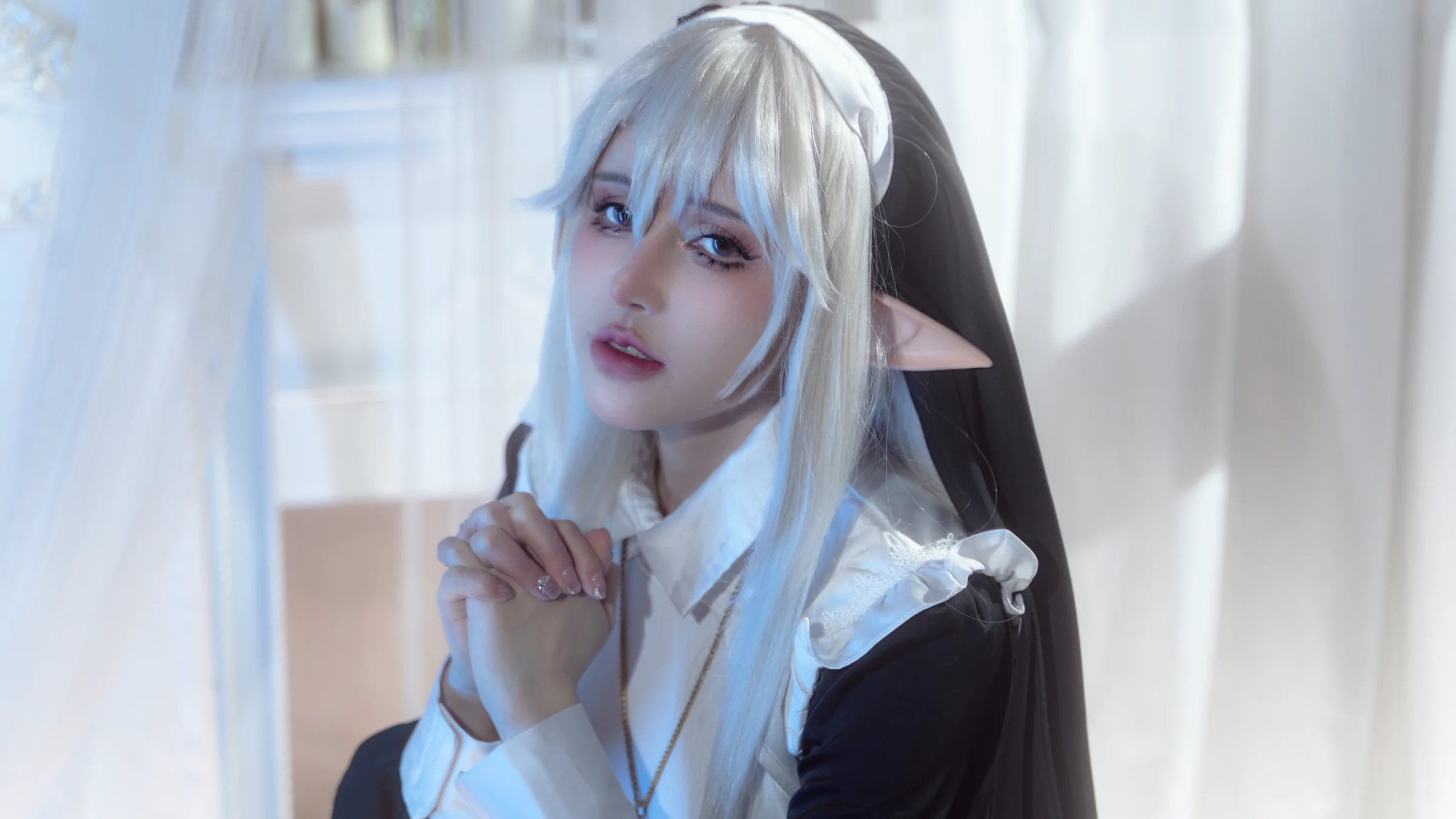 鹿八岁baby - 堕落修女 [61P] 插图5