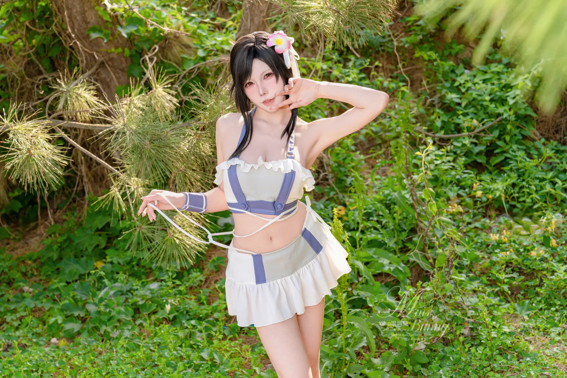 咬一口兔娘(黏黏团子兔) – 海边假日 蒂法 [80P] 插图5