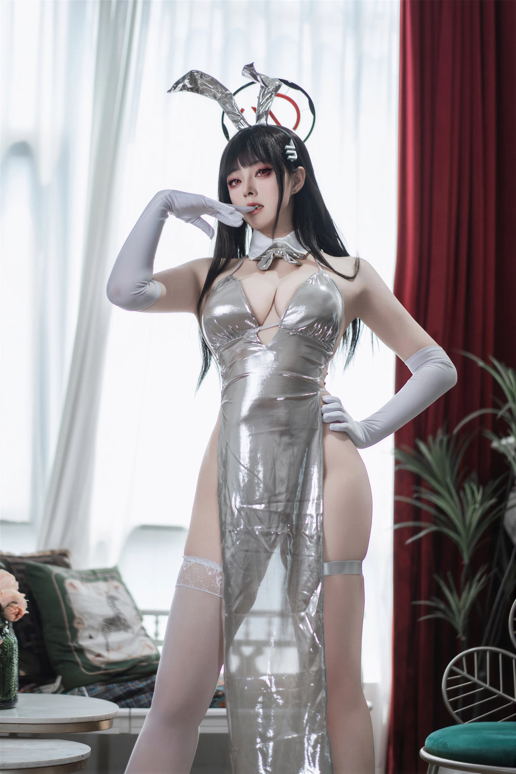 Natsuko夏夏子 – 蔚蓝档案 调月莉音礼服 [72P]-66COS