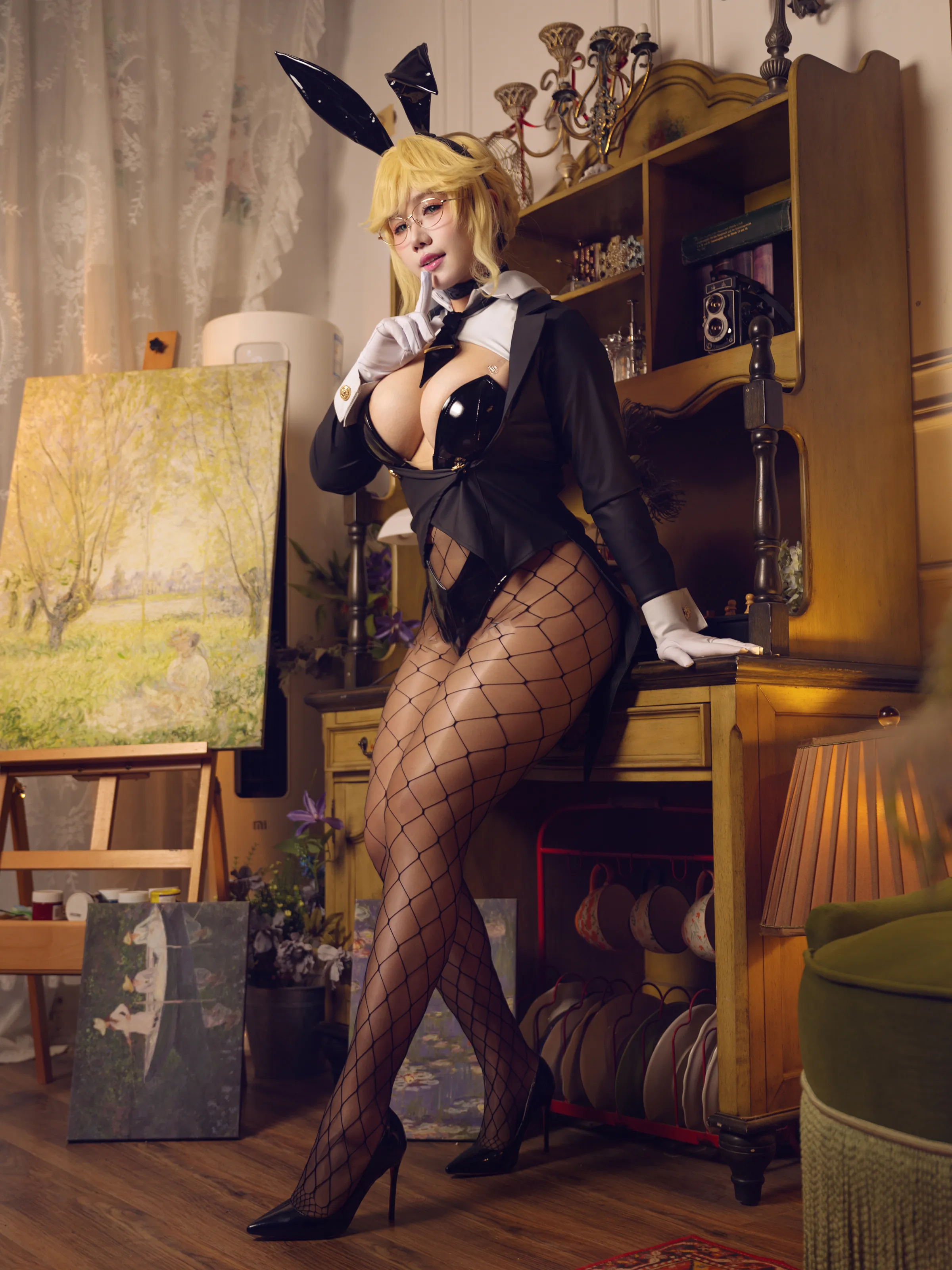 麻花酱 – 胜利女神 妮姬 爱德 兔女郎 [33P] 插图4