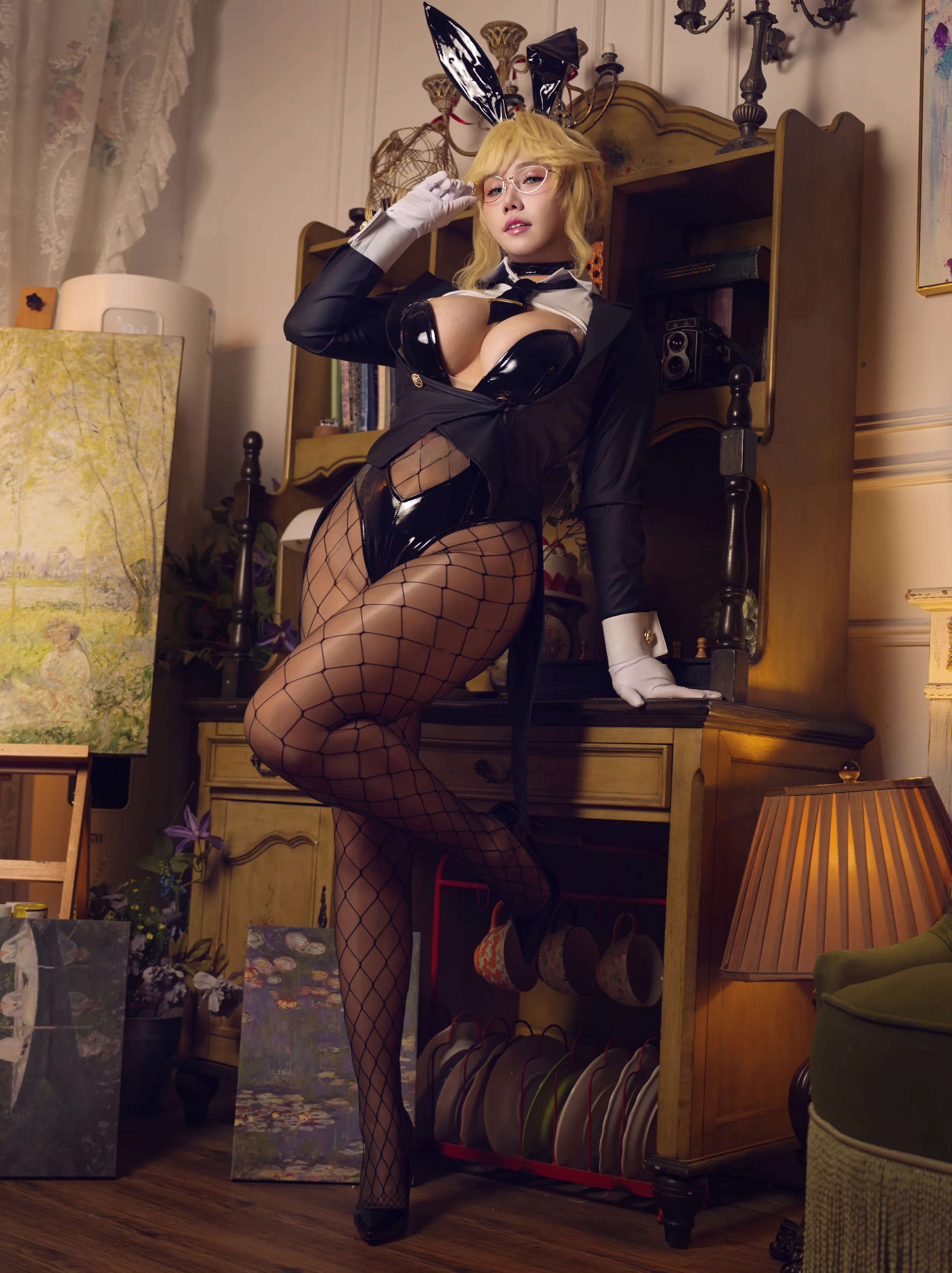 麻花酱 – 胜利女神 妮姬 爱德 兔女郎 [33P] 插图3