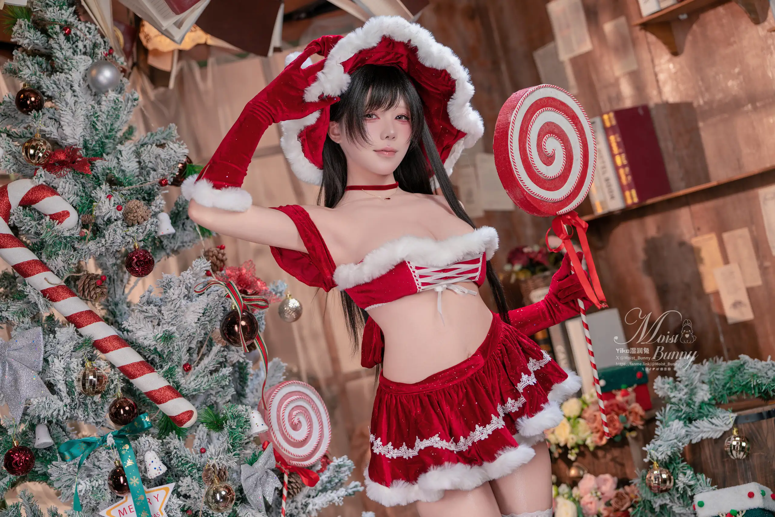 咬一口兔娘(黏黏团子兔) – 魔法圣诞星 [127P] 插图2