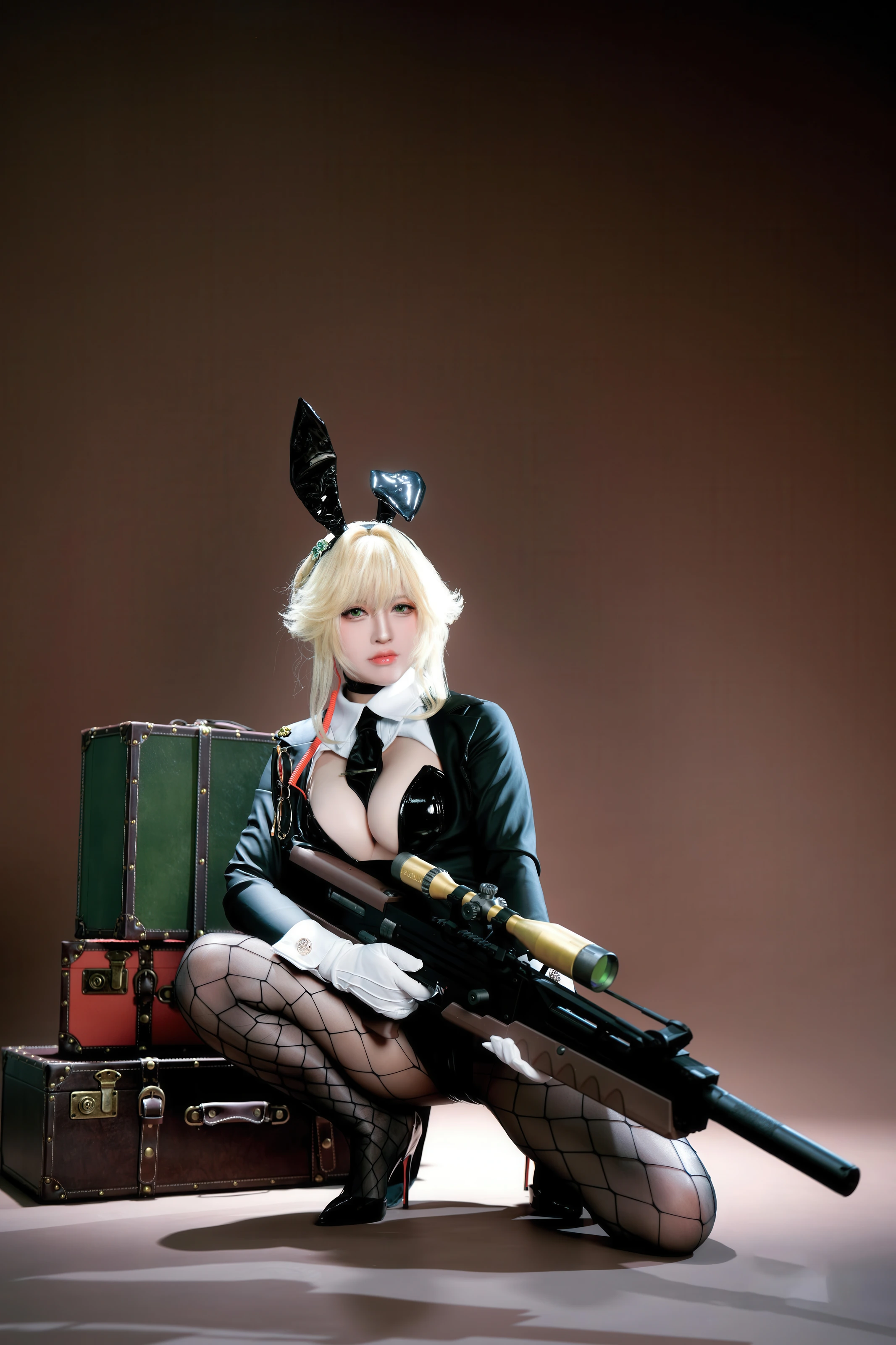 半半子 – Nikke胜利女神 爱德兔女郎 愛德ェントバニー [62P] 插图3