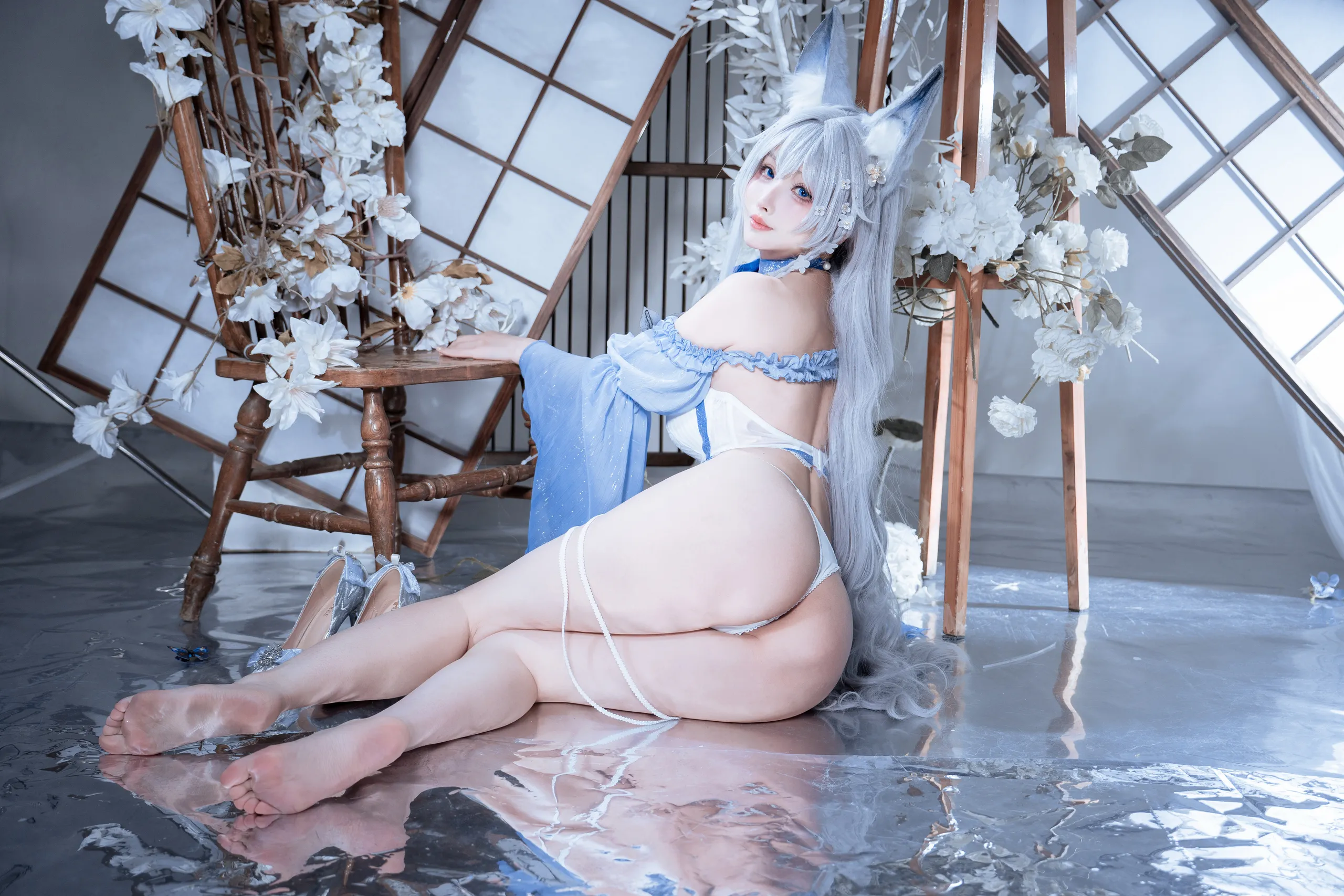 rioko凉凉子 – 碧蓝航线 水色夏日信浓 [37P] 插图5