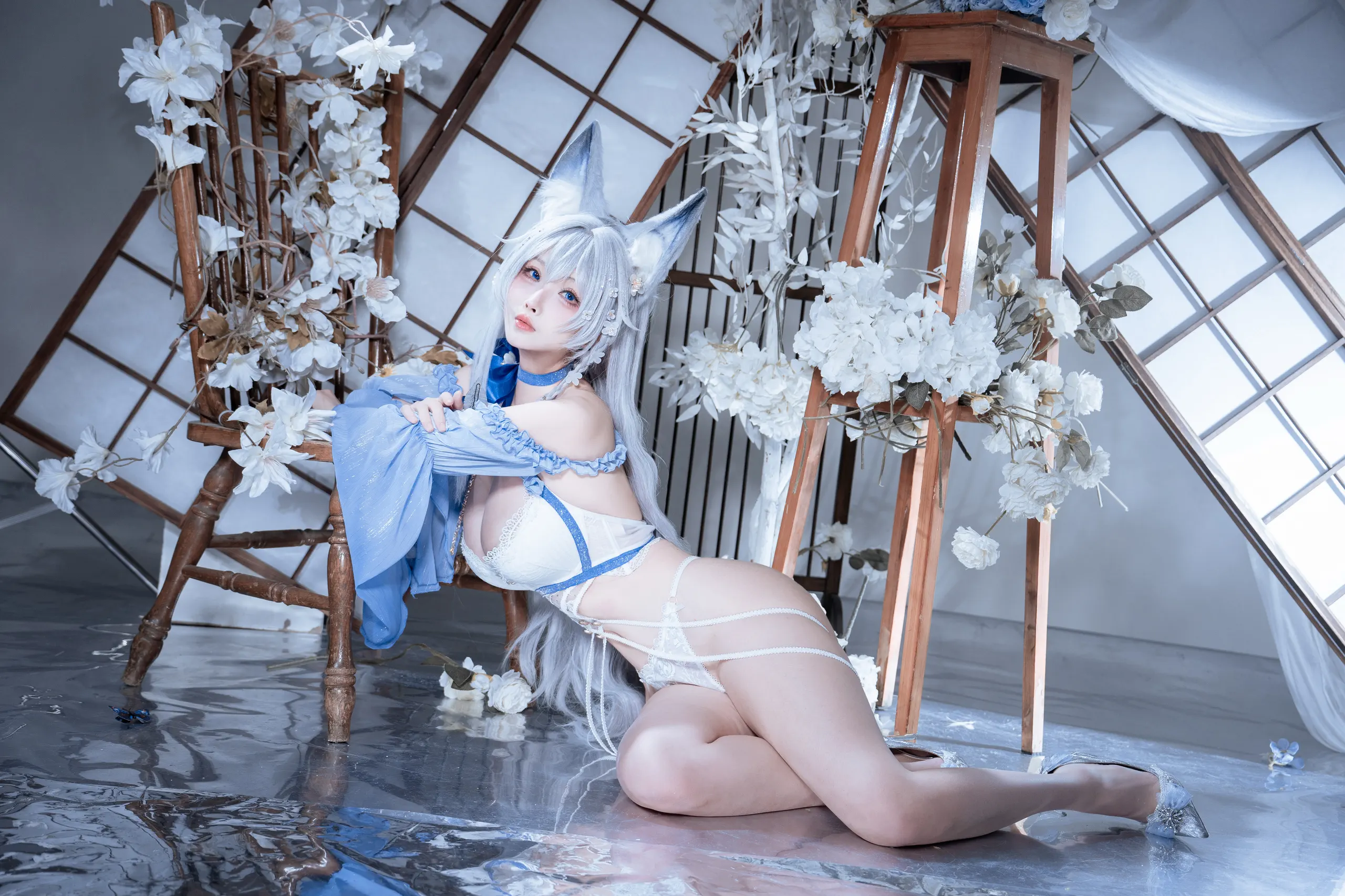 rioko凉凉子 – 碧蓝航线 水色夏日信浓 [37P] 插图4