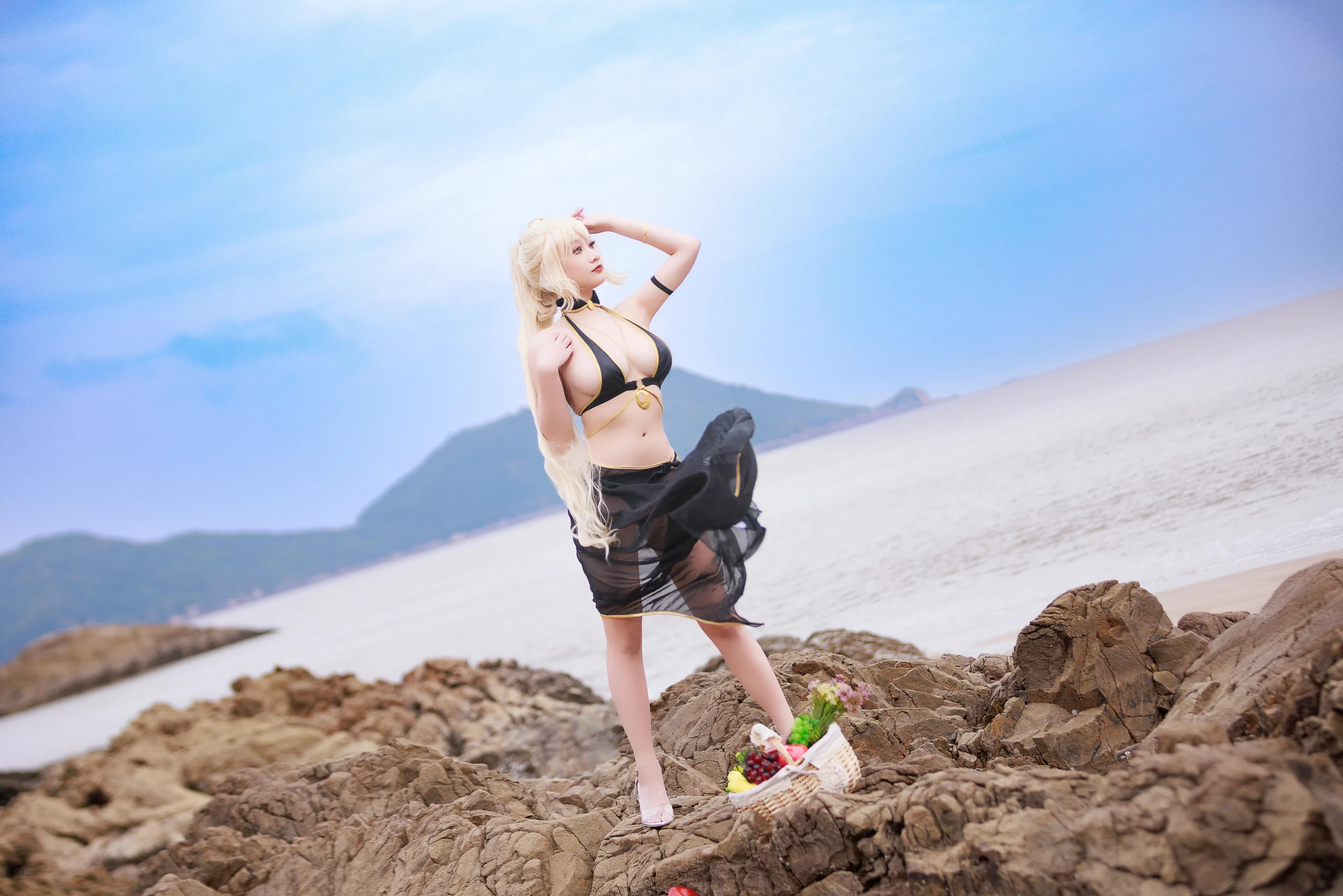 阿雪雪 – FGO 黑贞泳装 [84P] 插图4