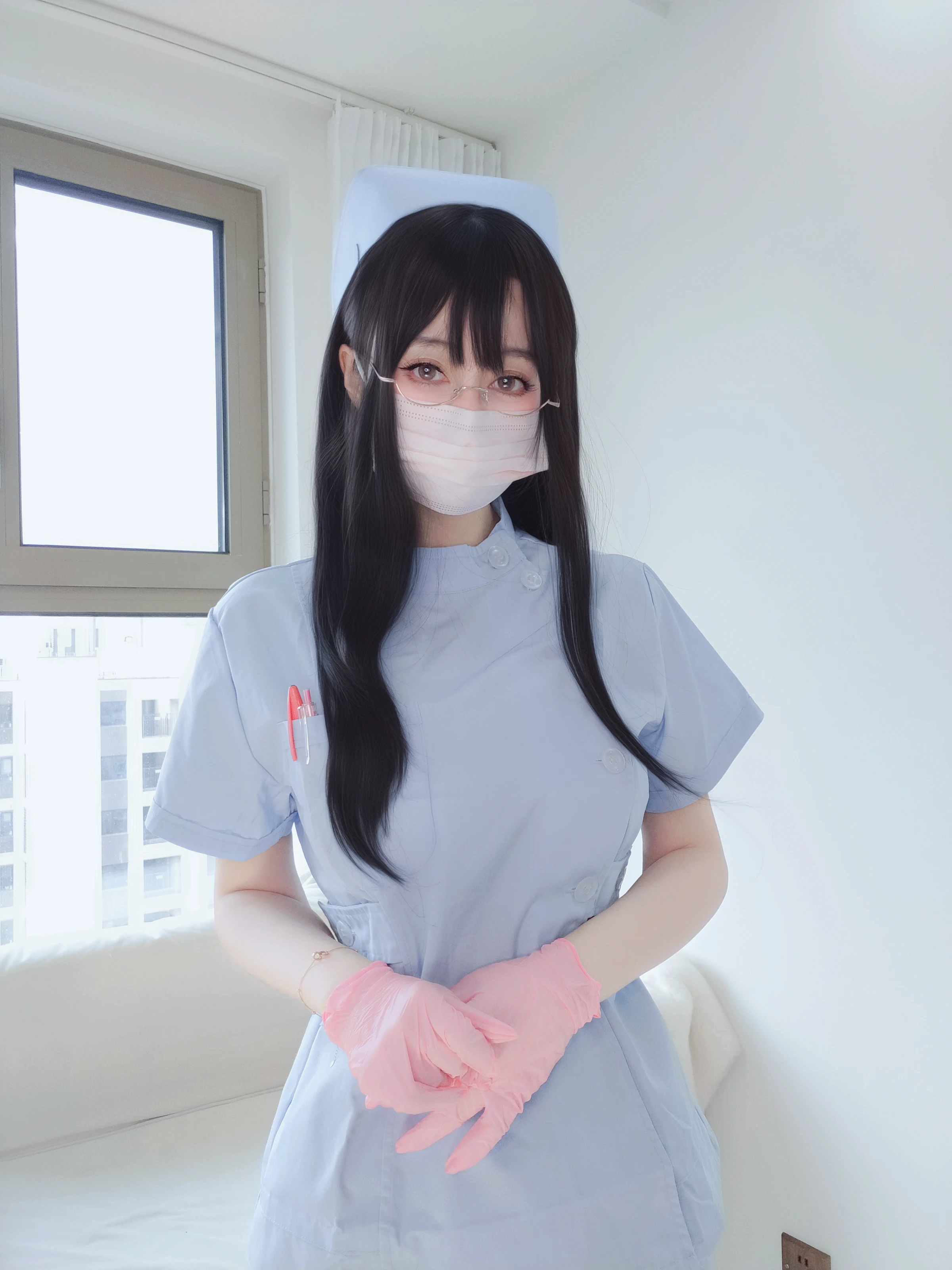 白银81 – 自摄Vol.95 蓝色护士 [162P] 插图3