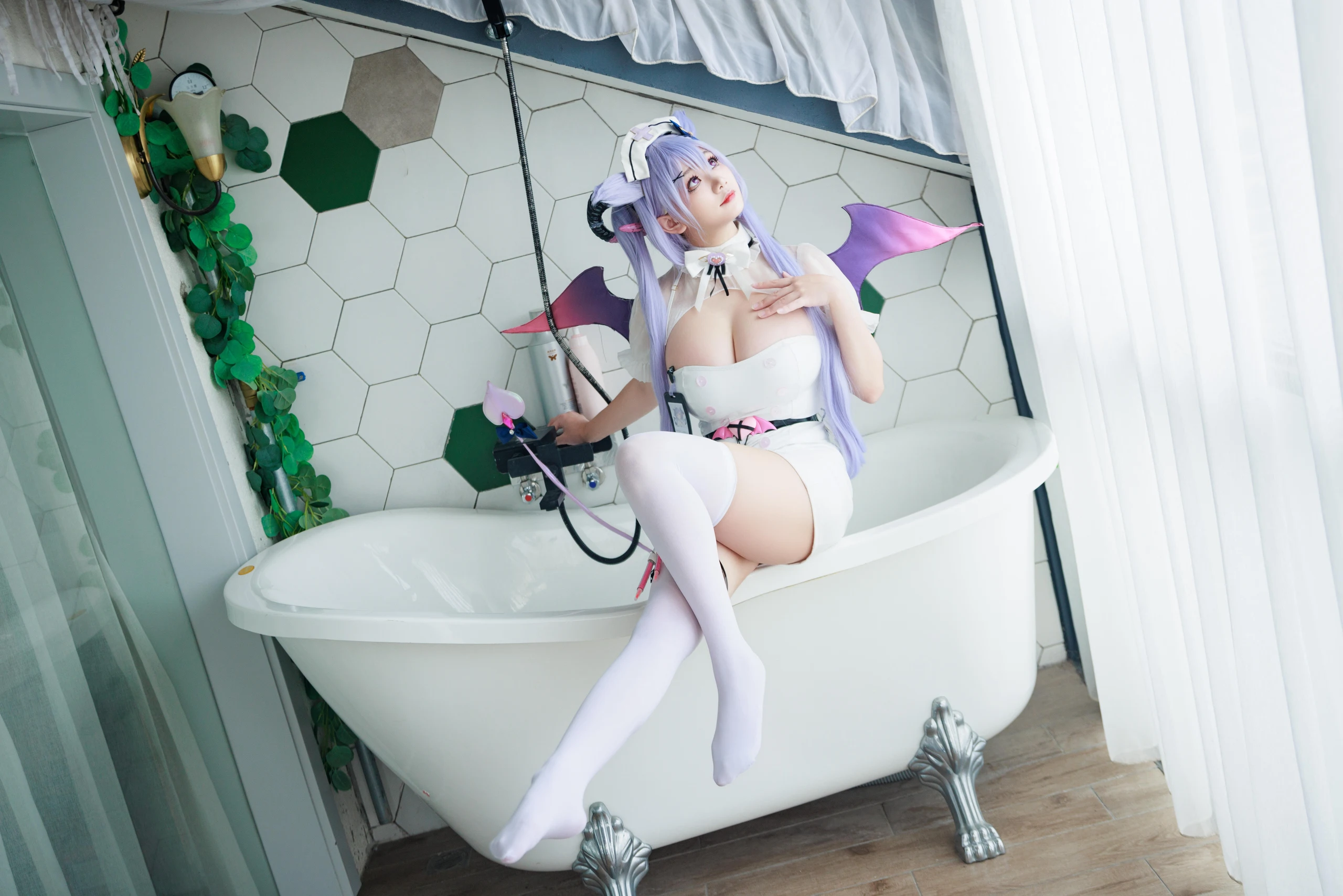 阿雪雪 – 原神 刻晴魅魔护士 [100P] 插图5