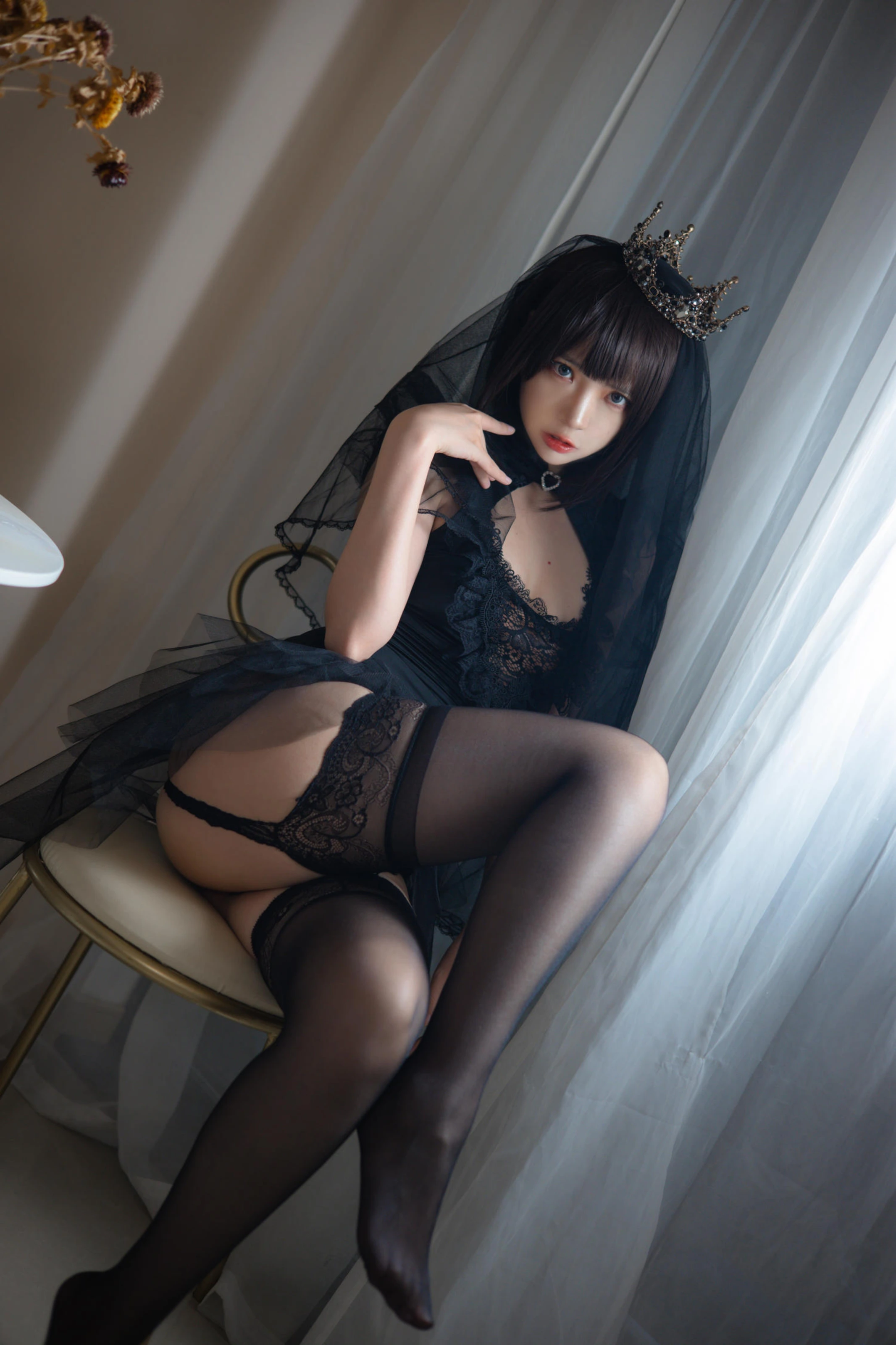 疯猫ss – 黑色婚纱 [40P]-66COS