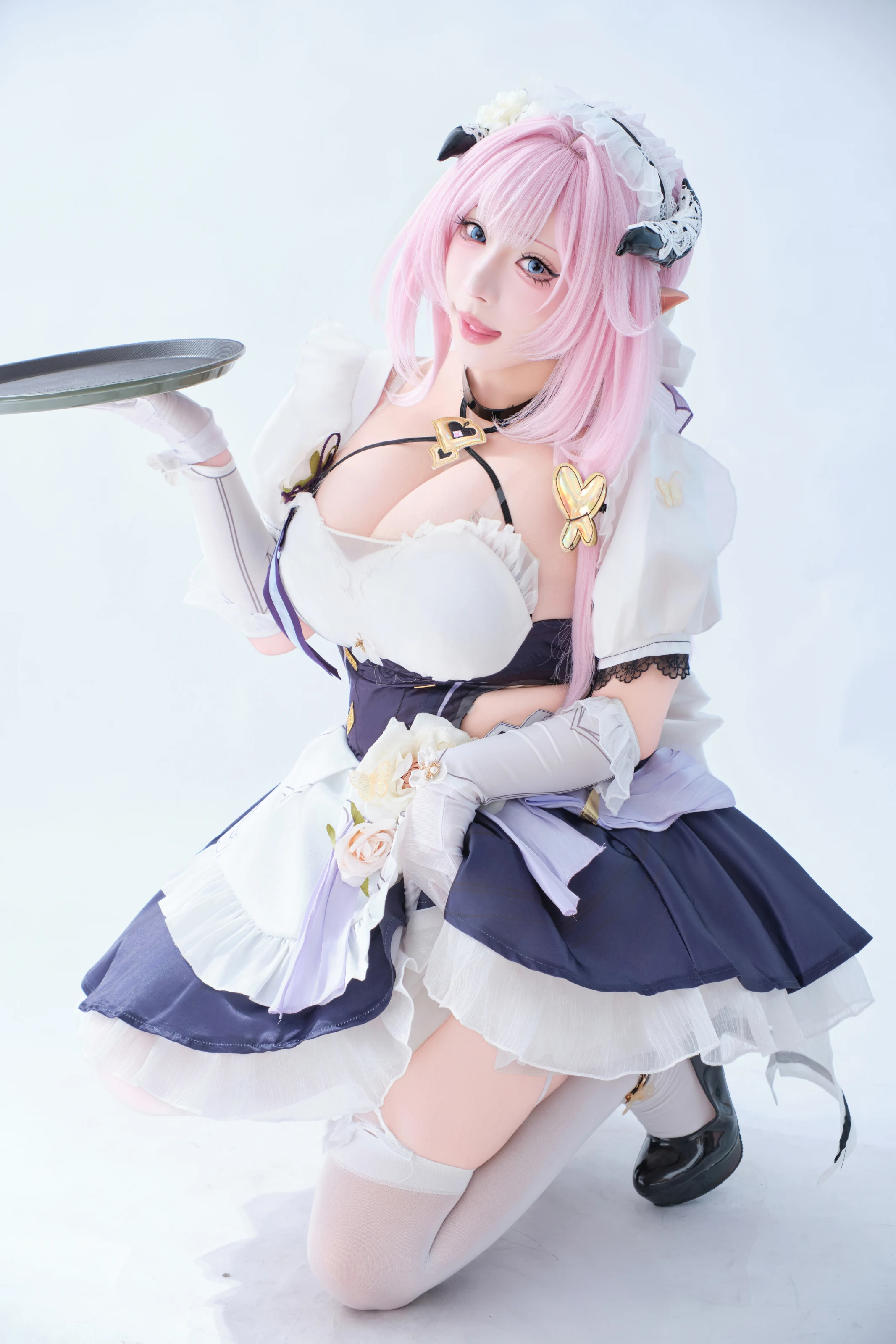 胡桃猫Kurumineko – 爱莉希雅女仆 [125P]-66COS