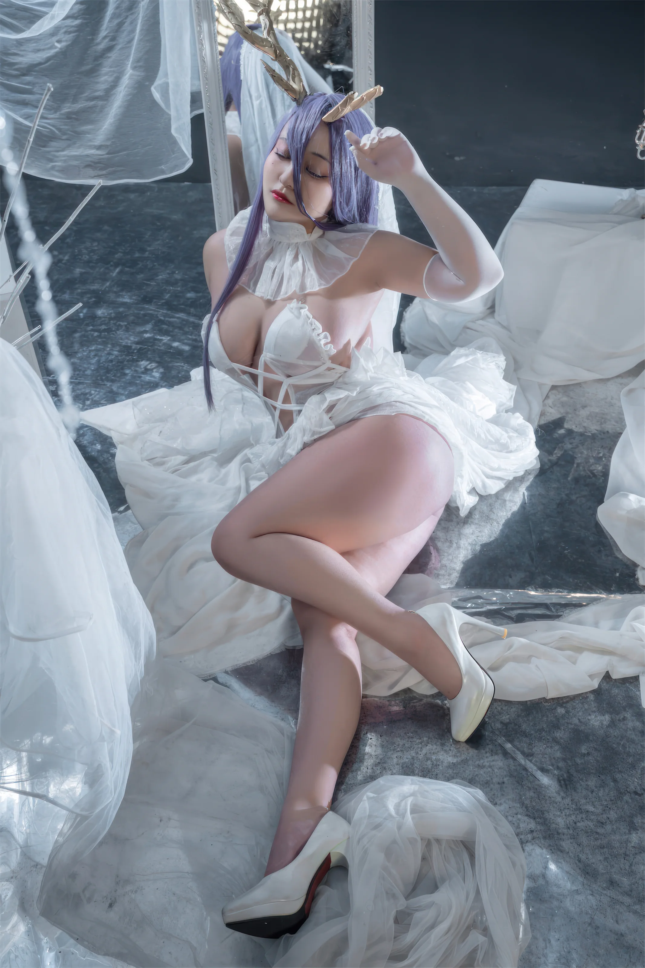 洛璃 LoLiSAMA – 碧蓝航线 金鹿号 [58P]-66COS