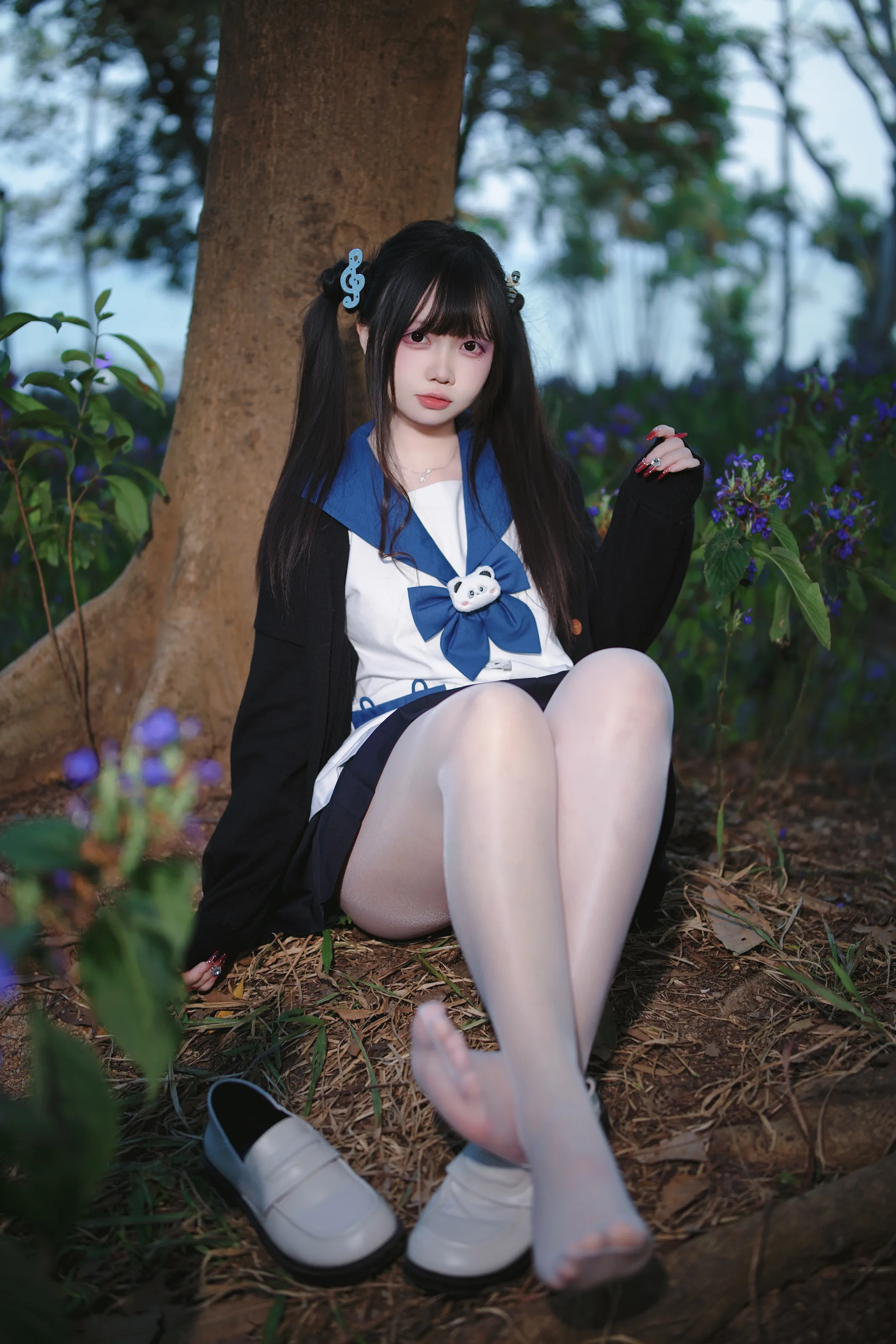 洛桑w伊梓 – 双马尾JK [38P]-66COS