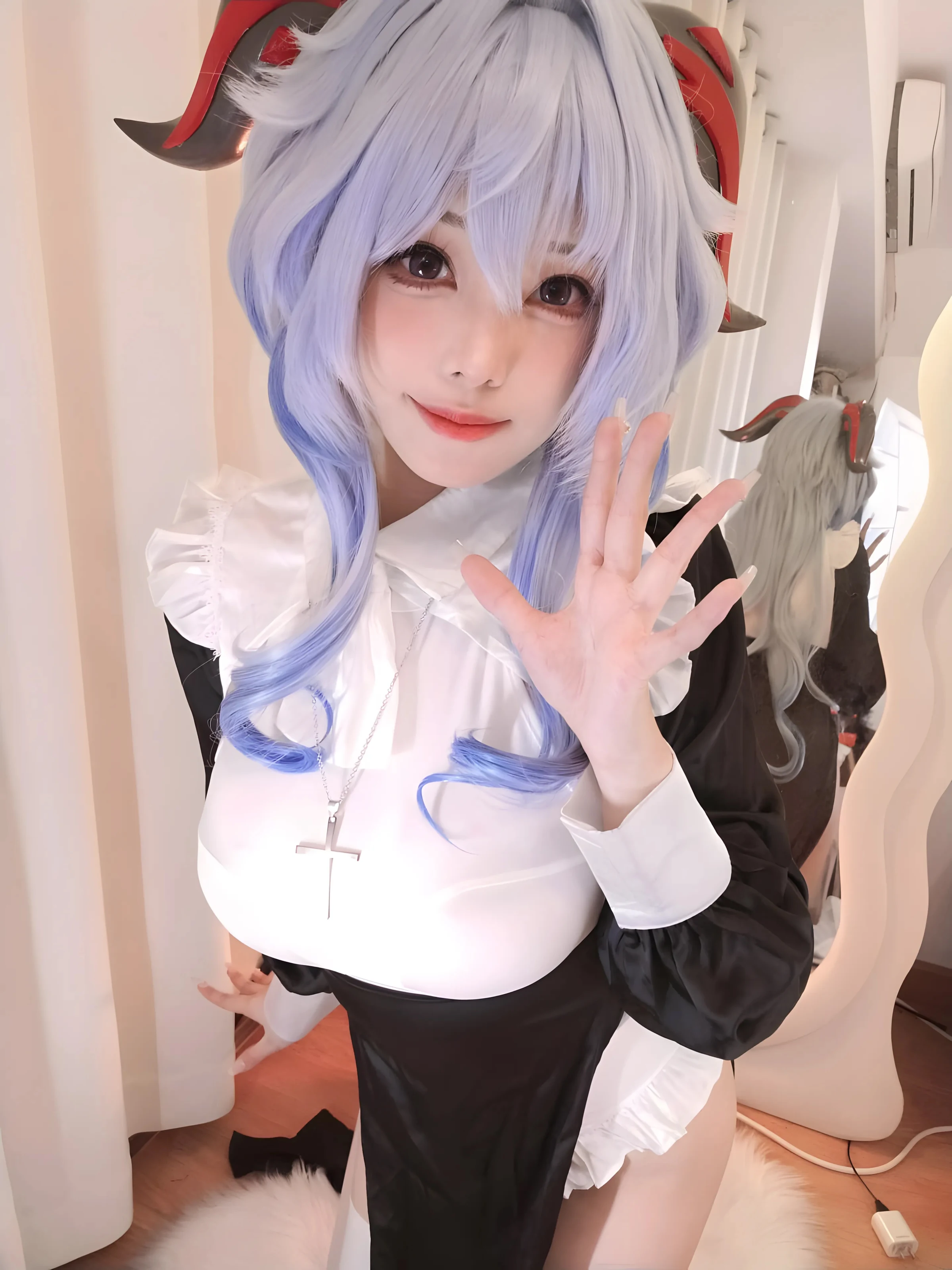 蜜汁猫裘 – 原神 甘雨修女 [39P] 插图4