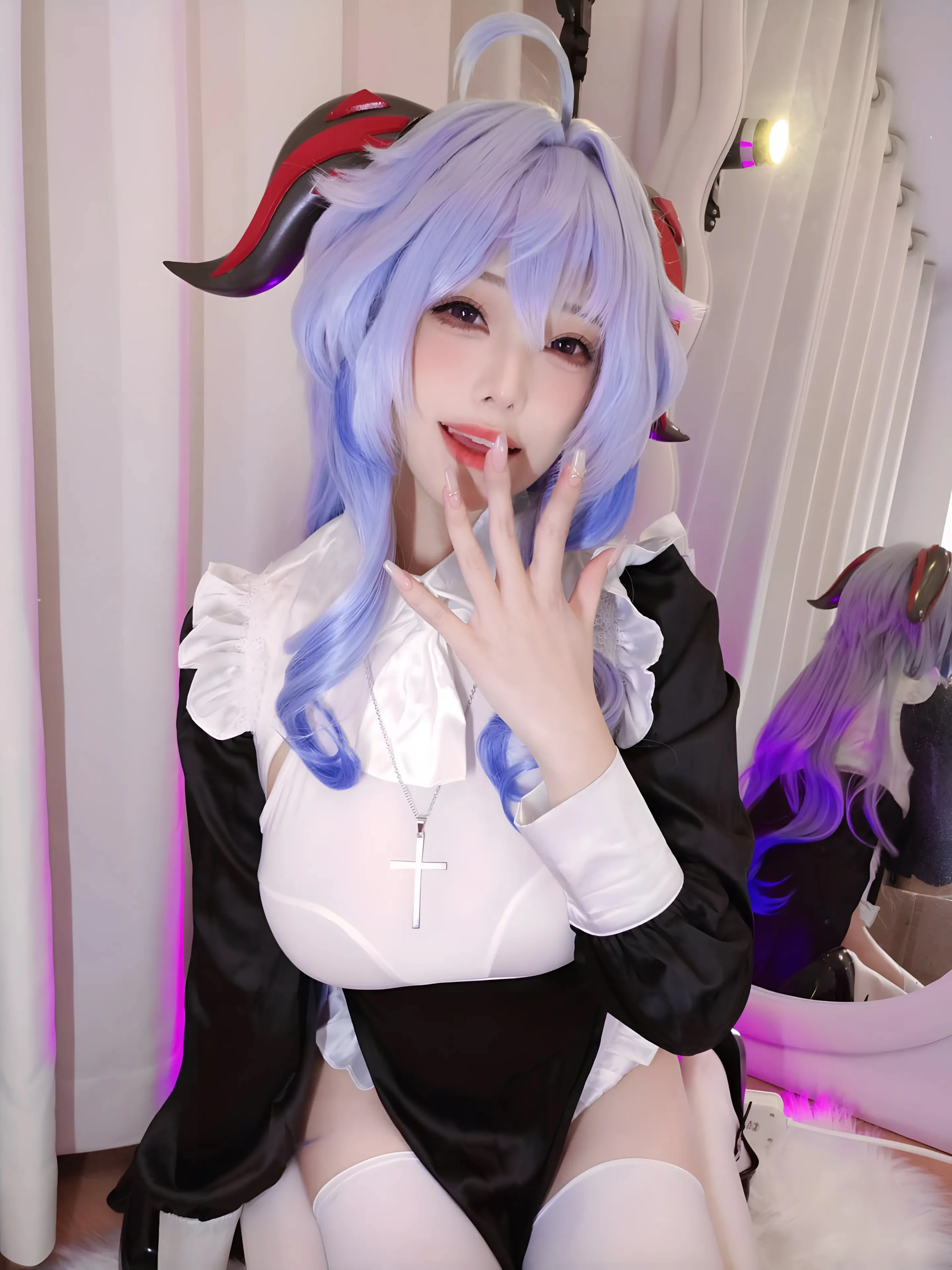 蜜汁猫裘 – 原神 甘雨修女 [39P] 插图6