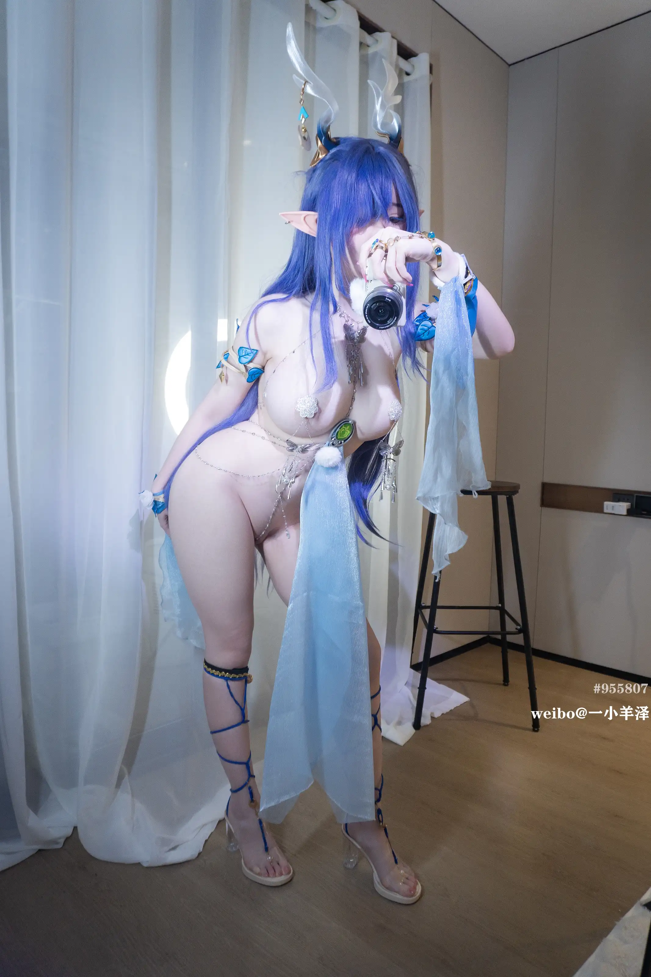 一小央泽 – 霜铃银鹿 菈乌玛 [115P]-66COS