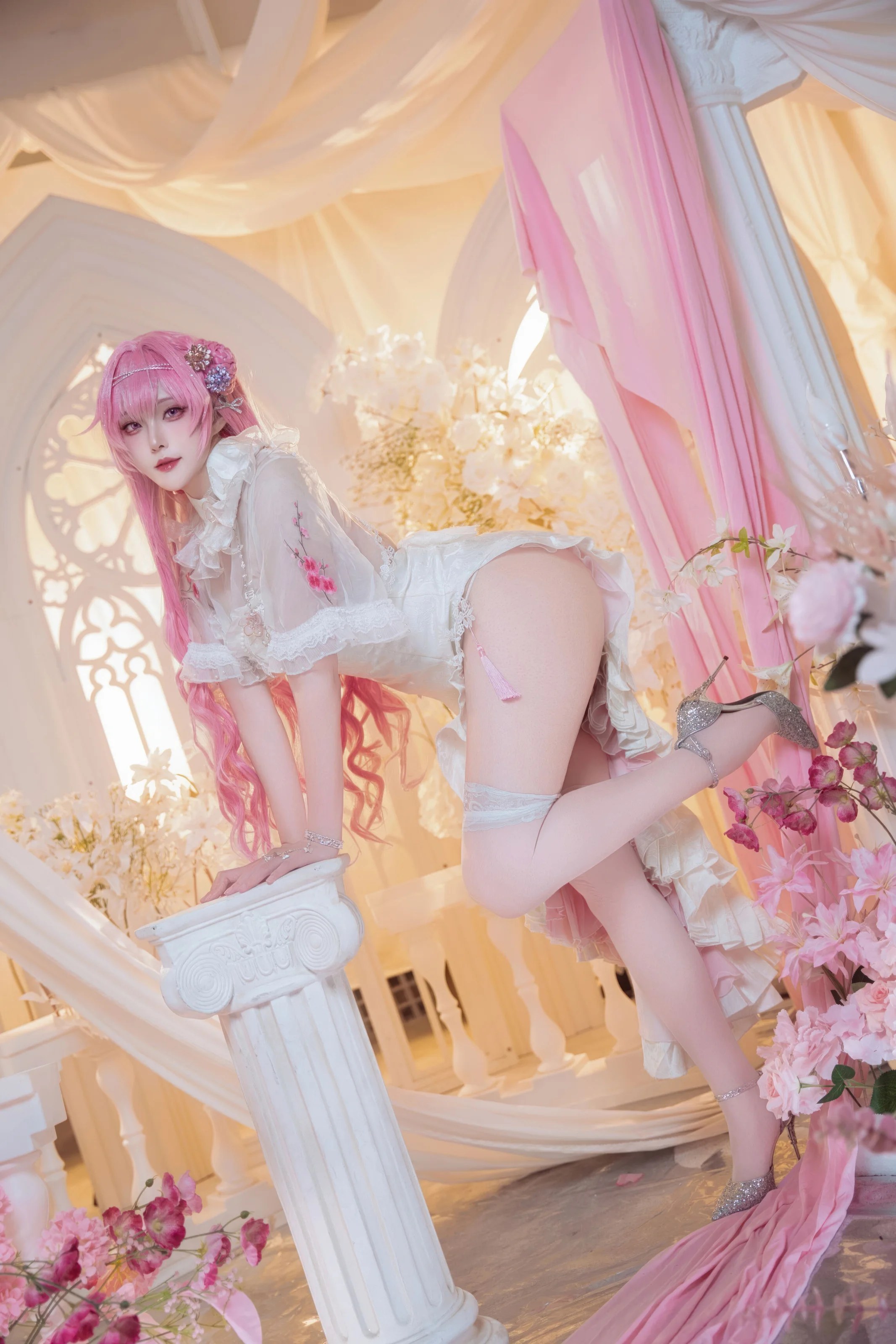Natsuko夏夏子 – NIKKE 桃乐丝旗袍 [78P] 插图6