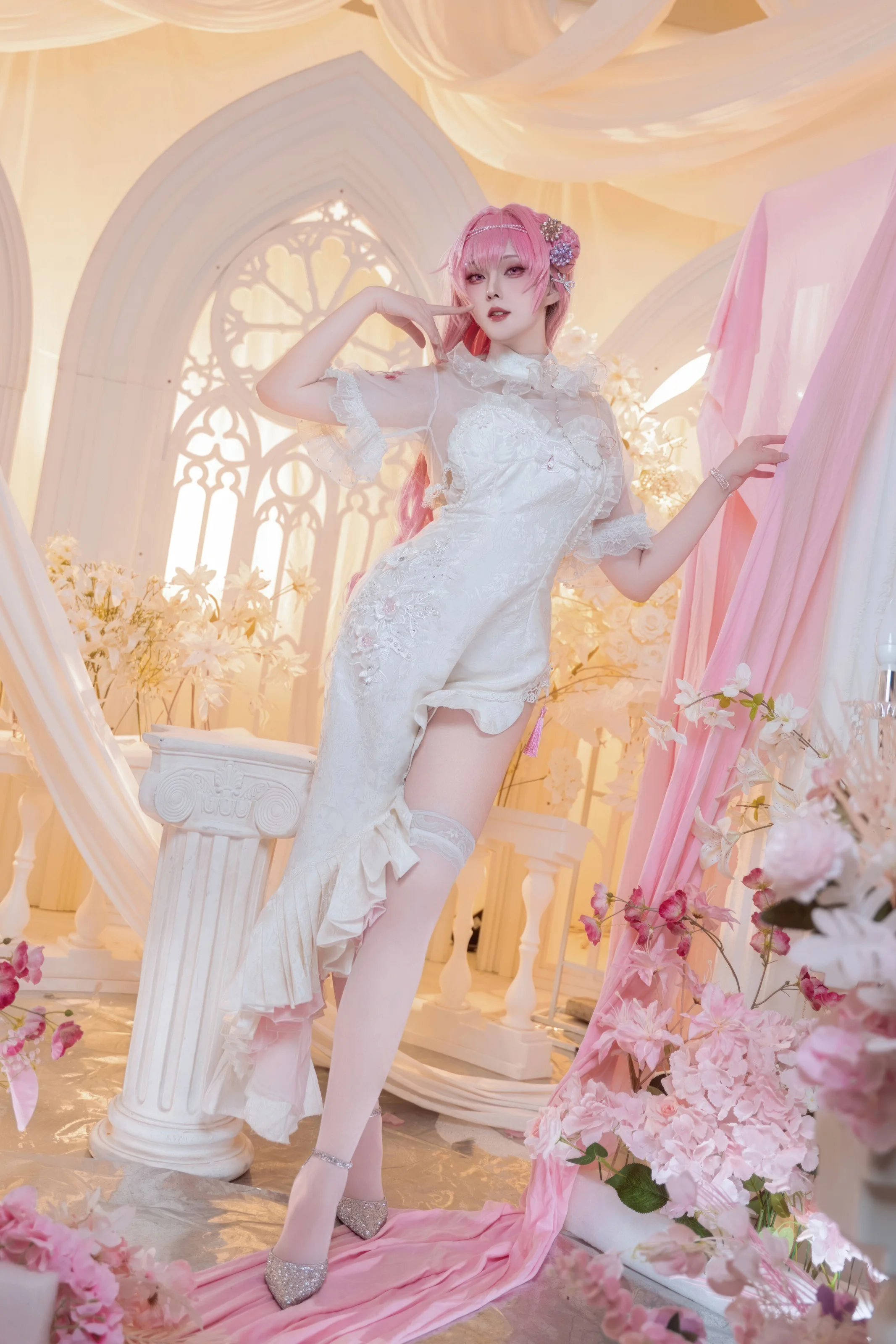 Natsuko夏夏子 – NIKKE 桃乐丝旗袍 [78P] 插图3