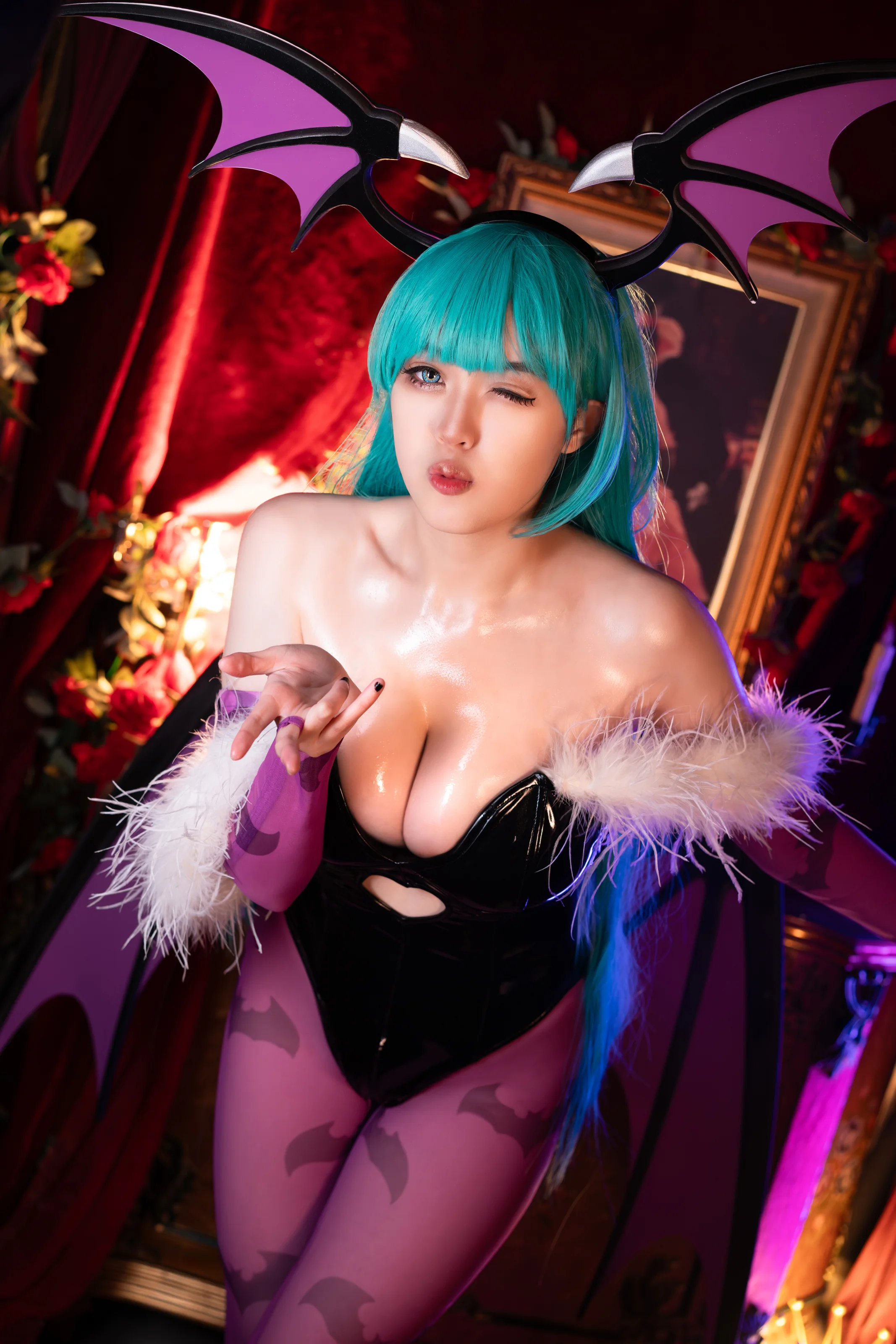 Hatori Sama(奈奈紀) – Morrigan Darkstalkers [39P] 插图6