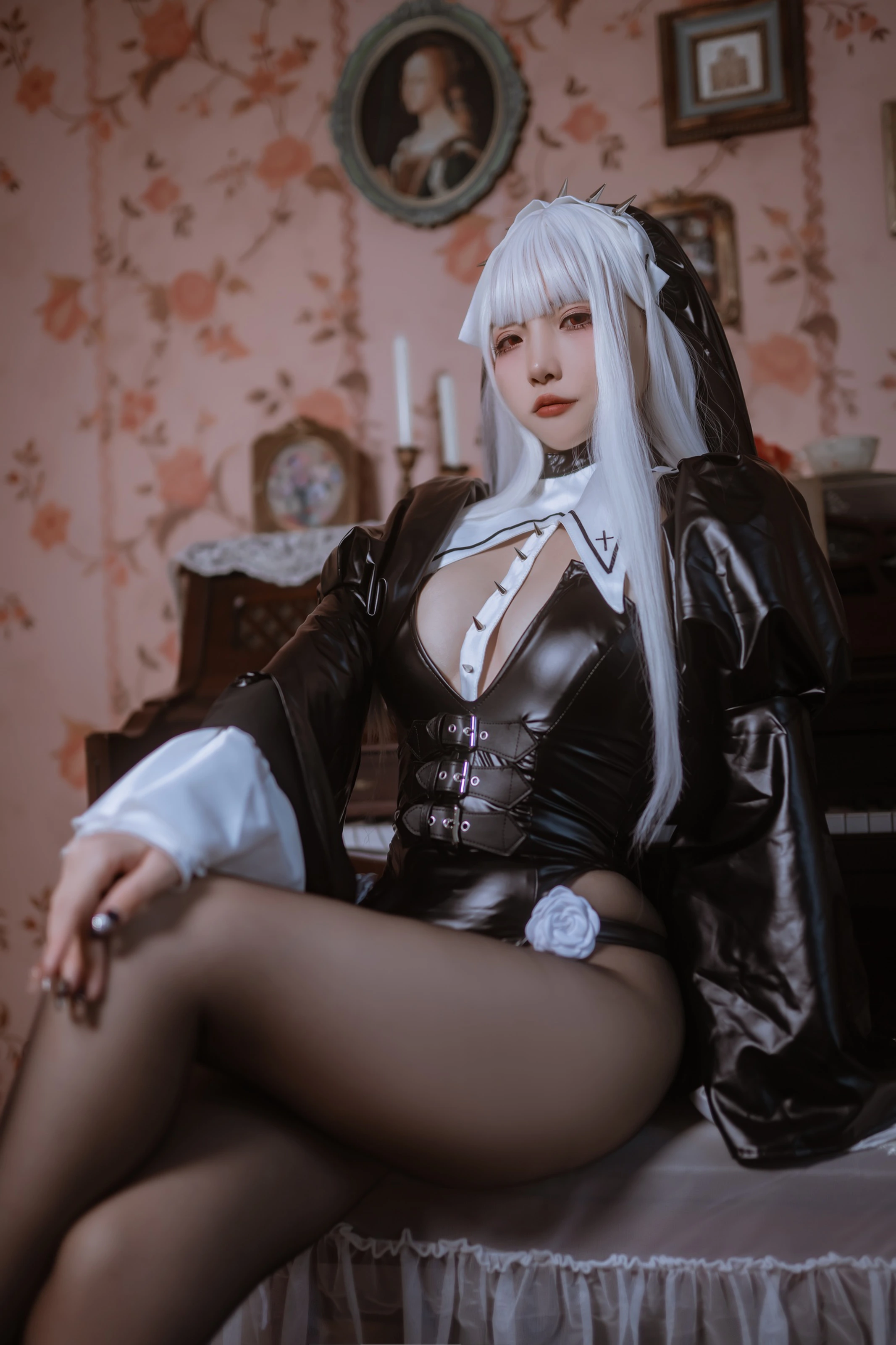 二佐Nisa – 白发修女 [51P] 插图6